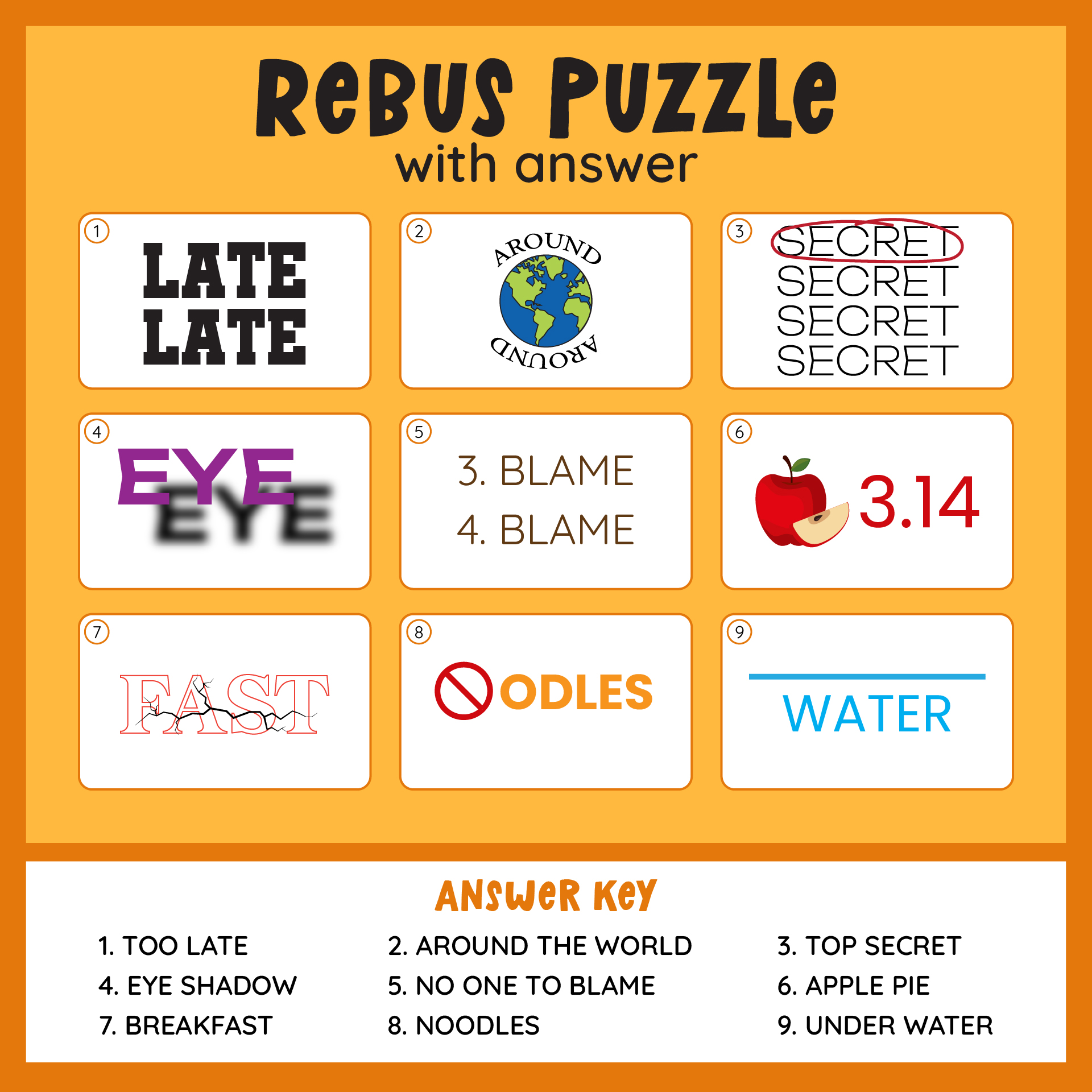 Puzzles Brain Teasers with Answers