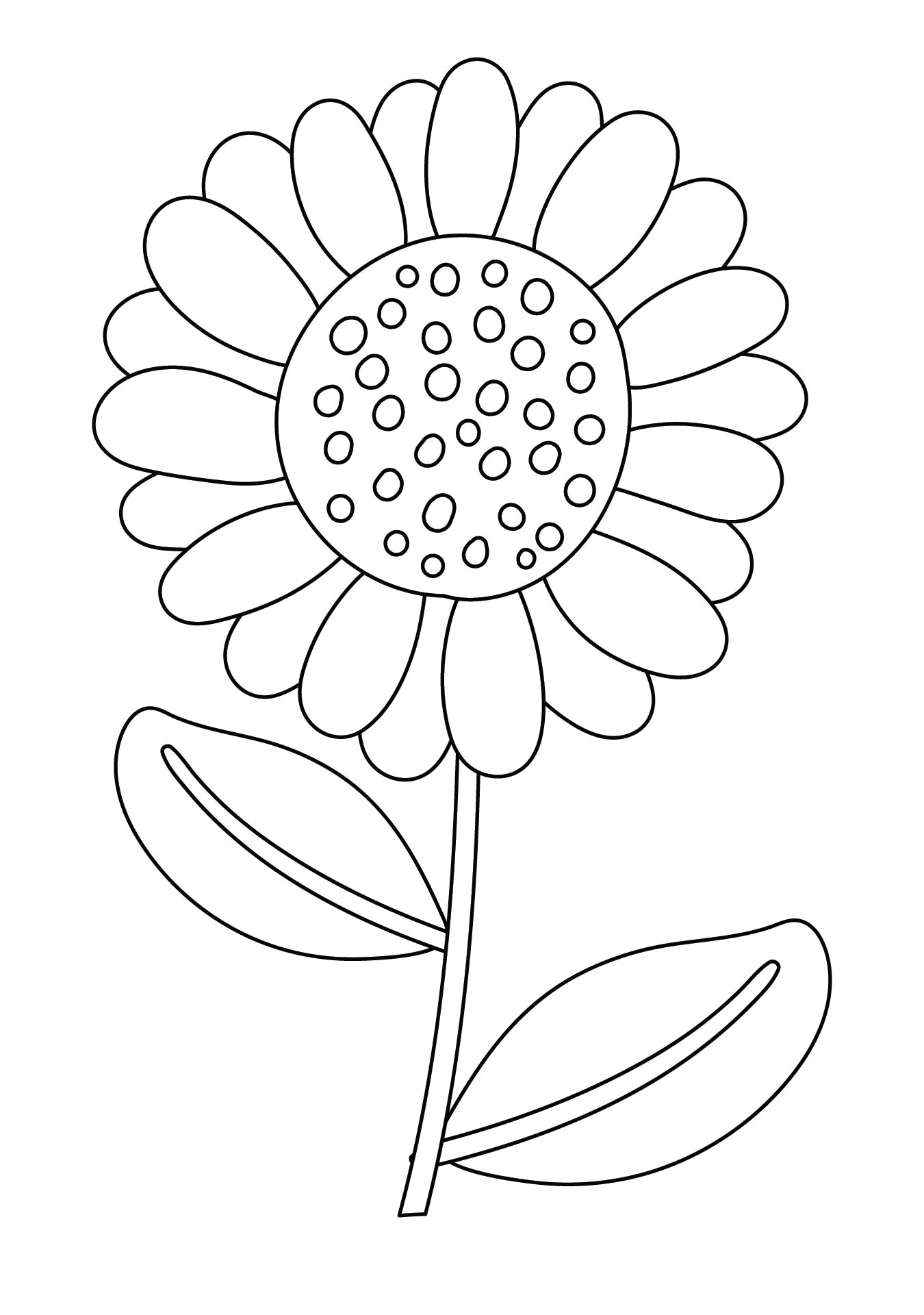 Sunflower Flower Templates Printable Free