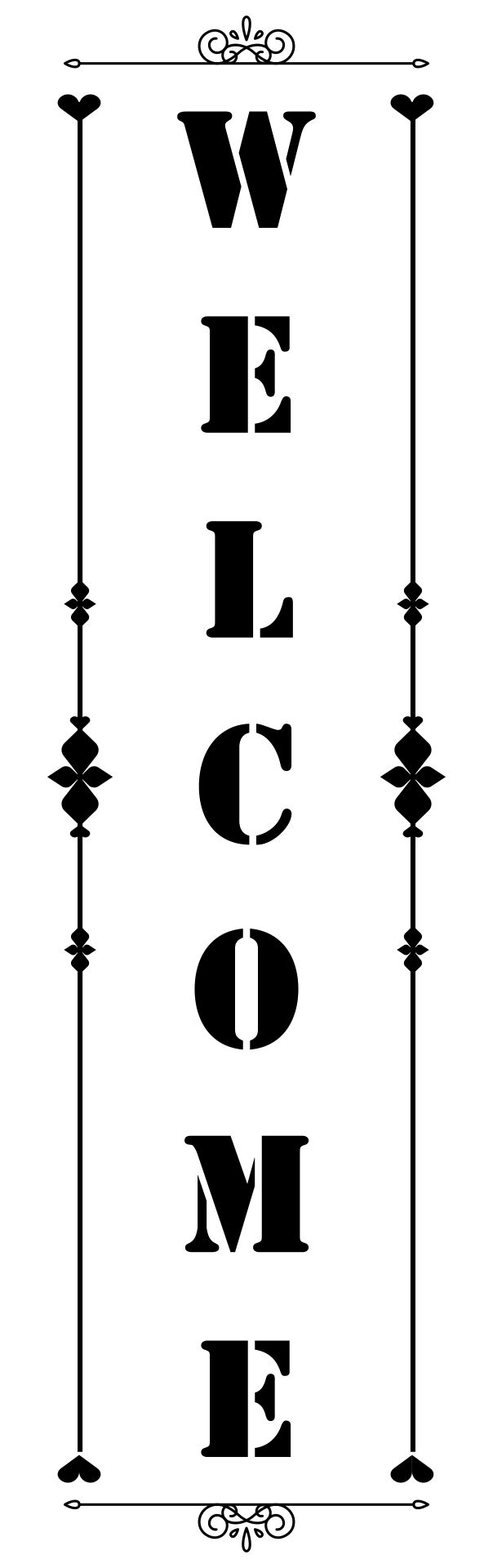 4 Best Welcome Stencil Printable Printablee Com