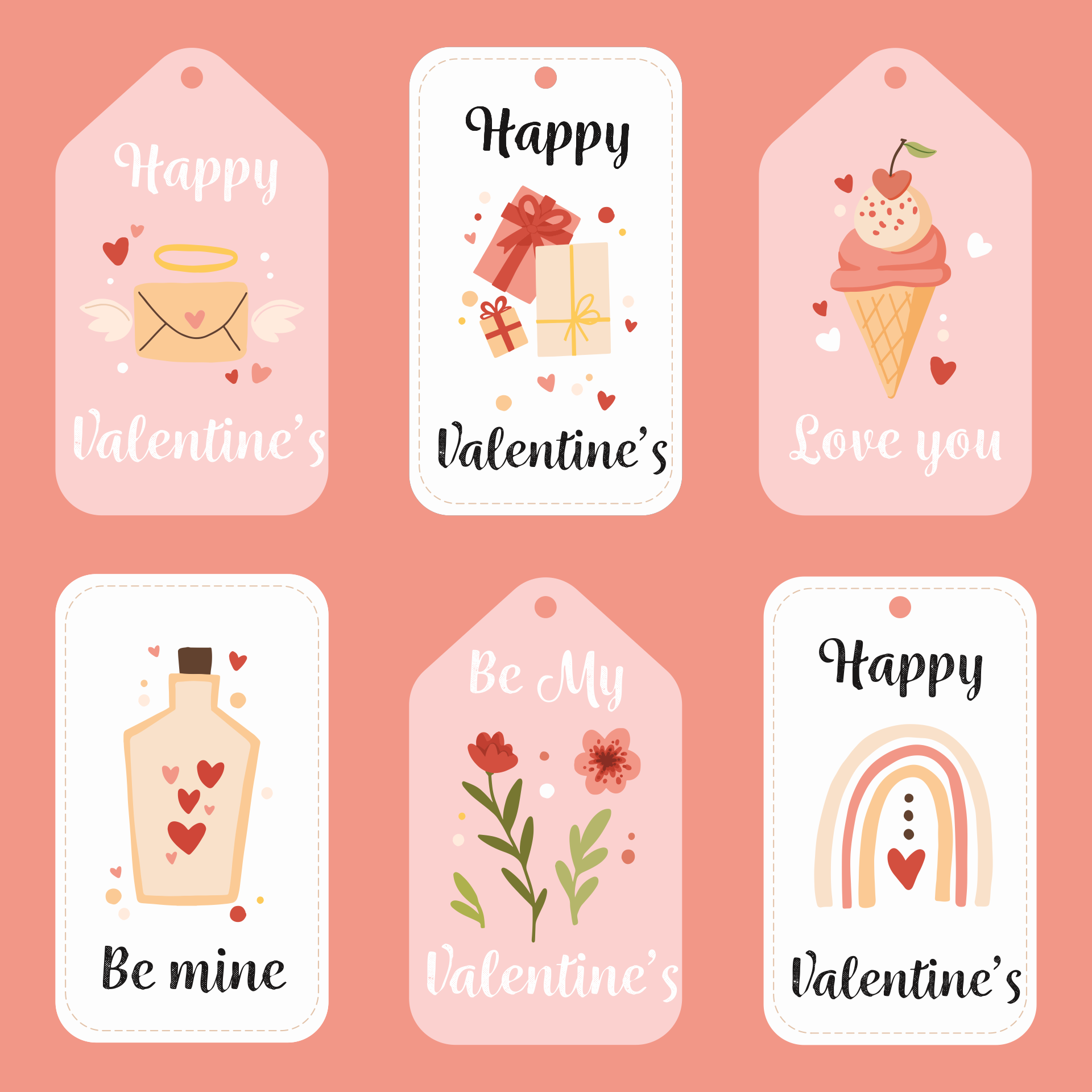 Cute Valentine Gift Tags Printable