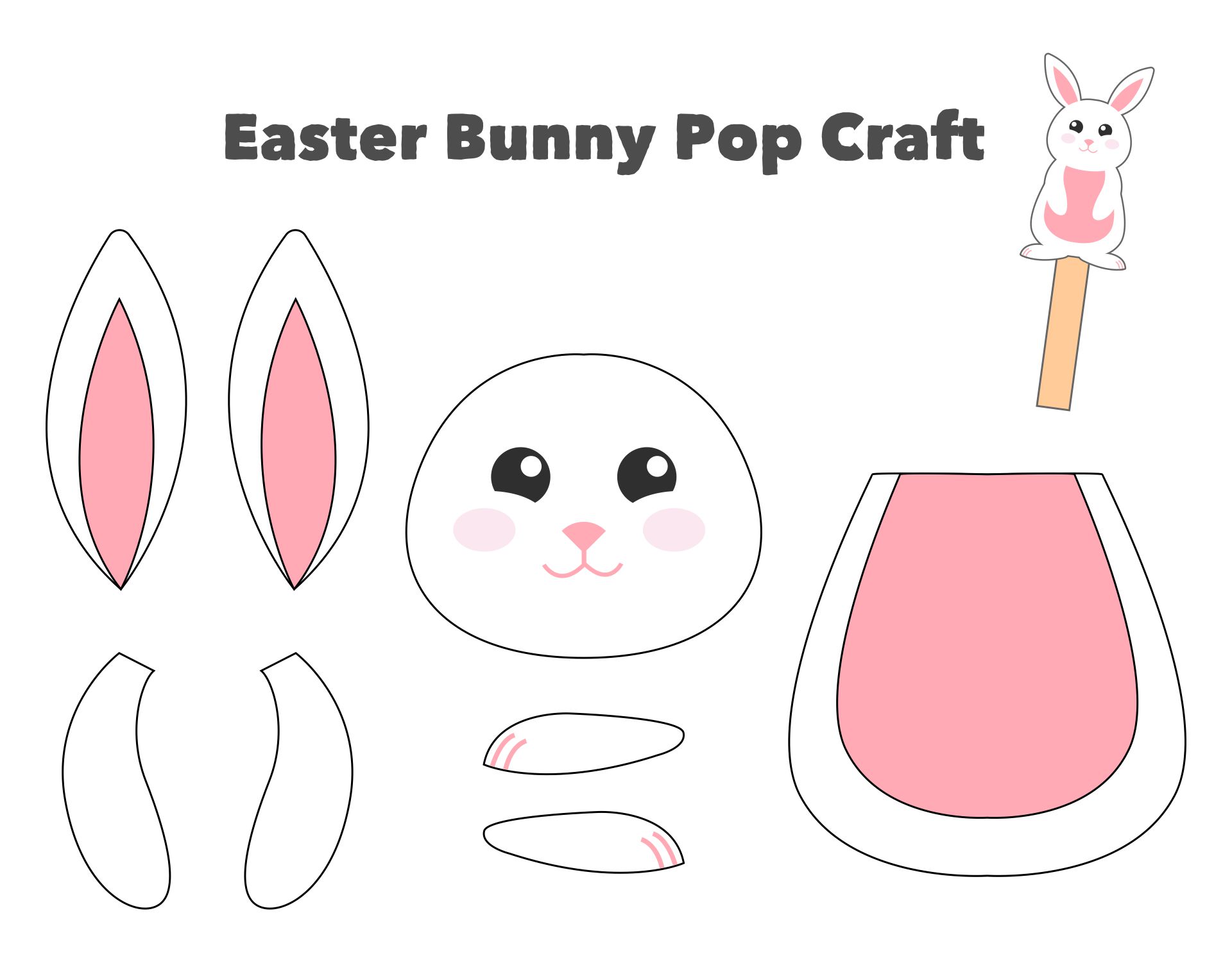 Easter Bunny Pop Craft