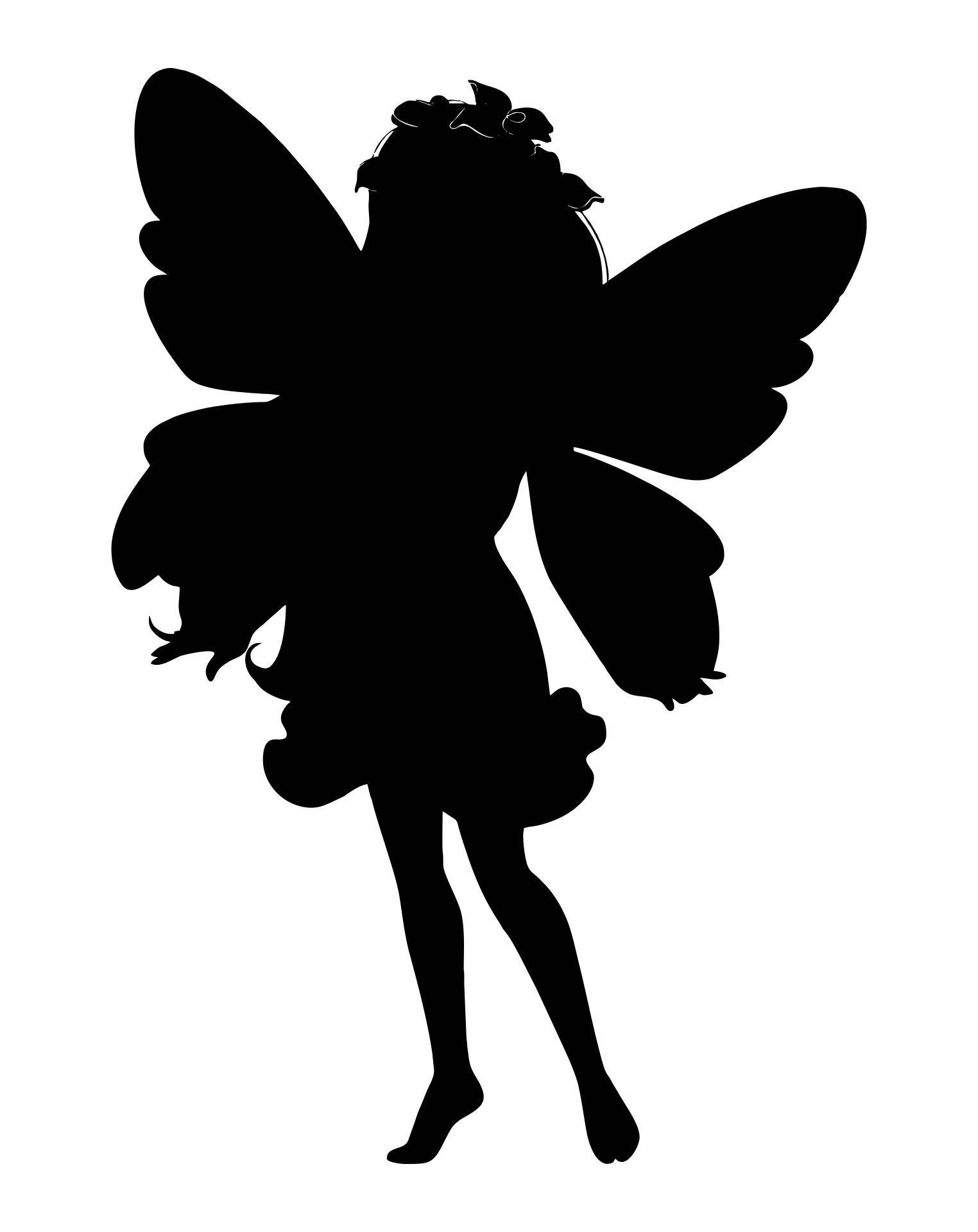 Printable Fairy Silhouette
