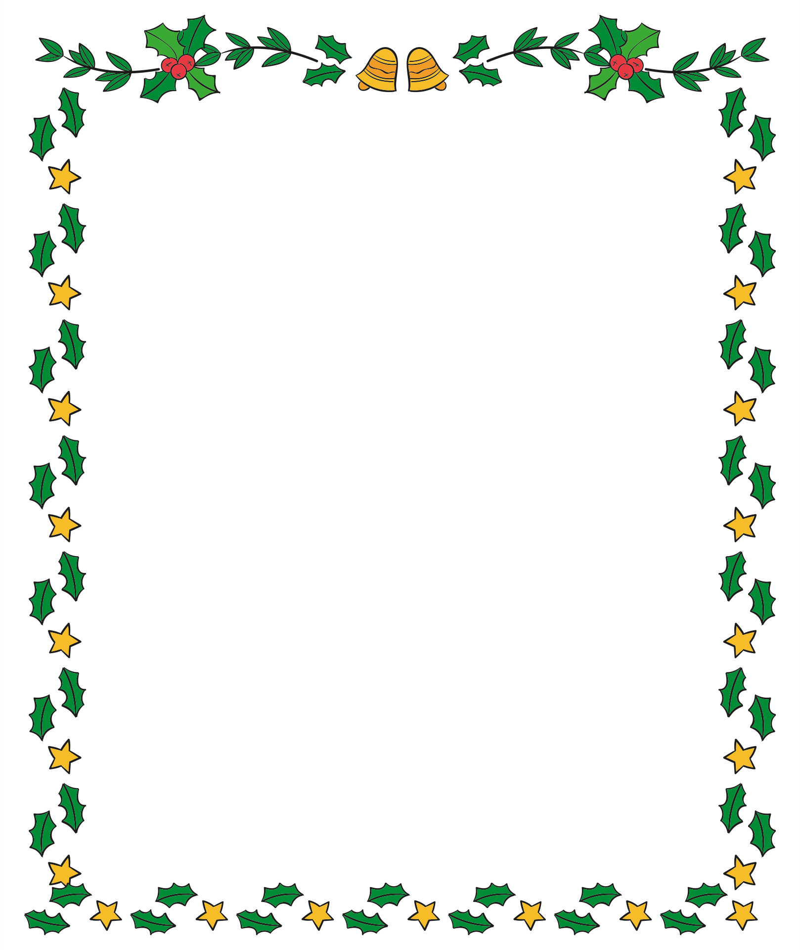 Printable Christmas Borders Free