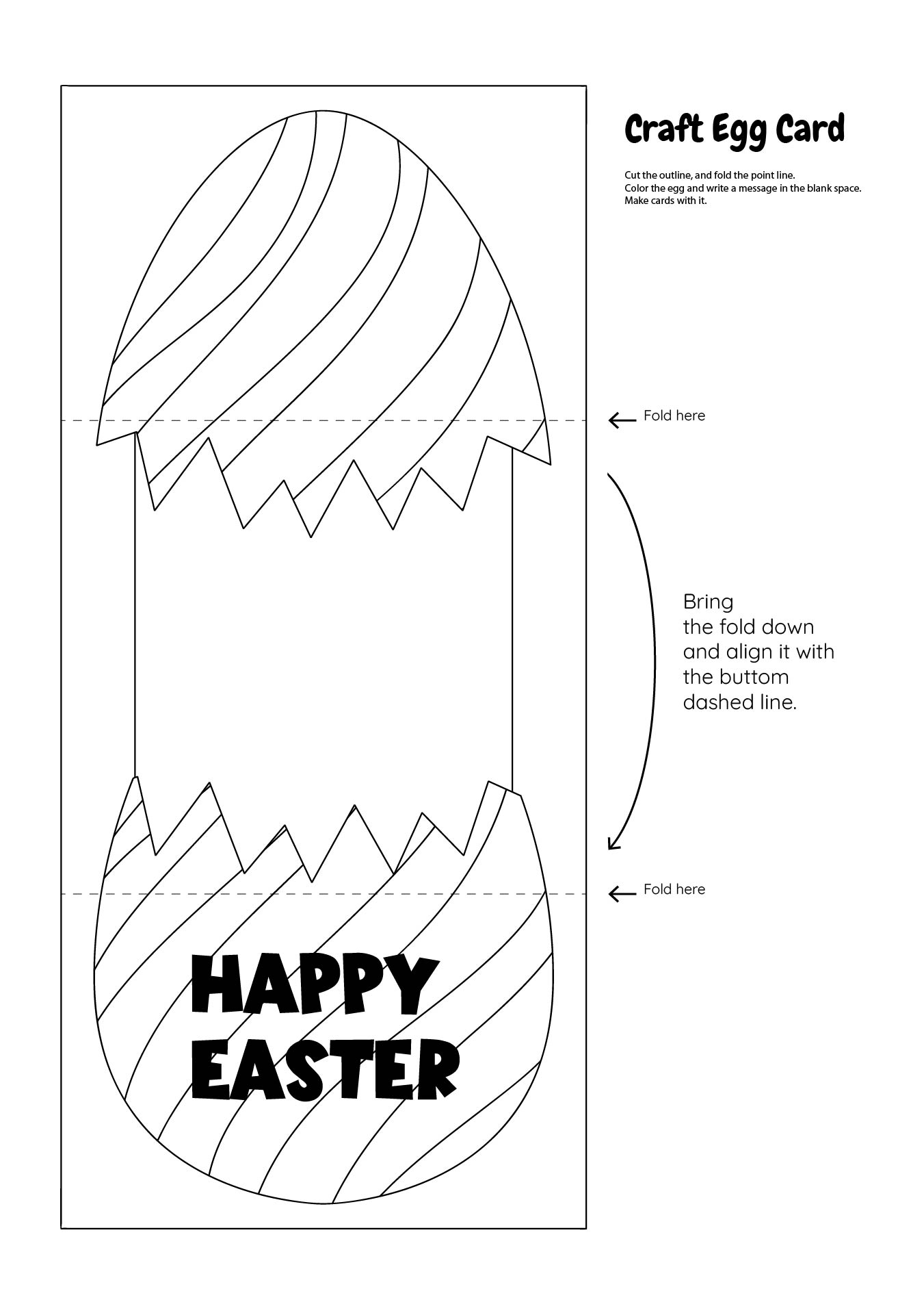 Cute Easter Card Printable