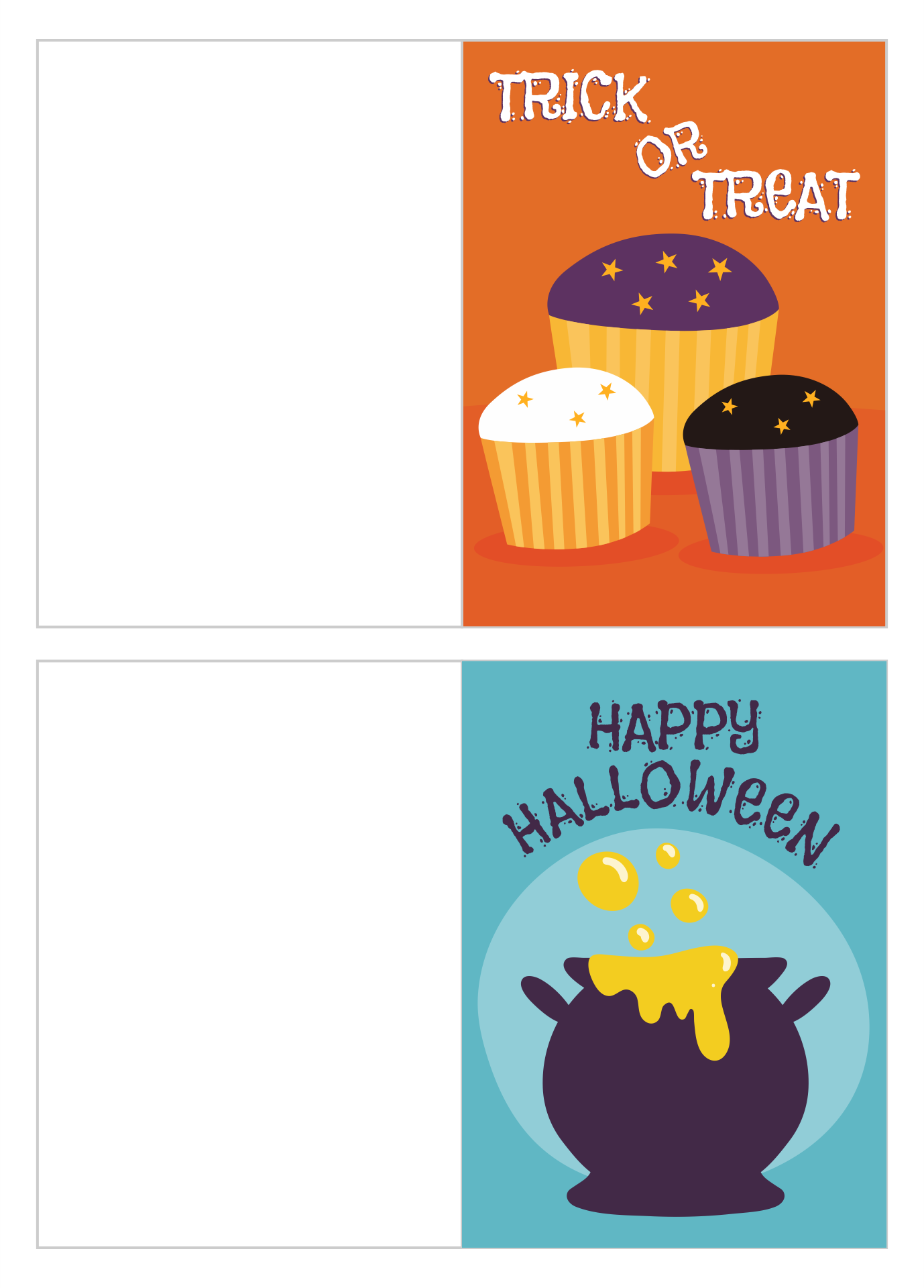 Happy Halloween Greeting Cards Printable