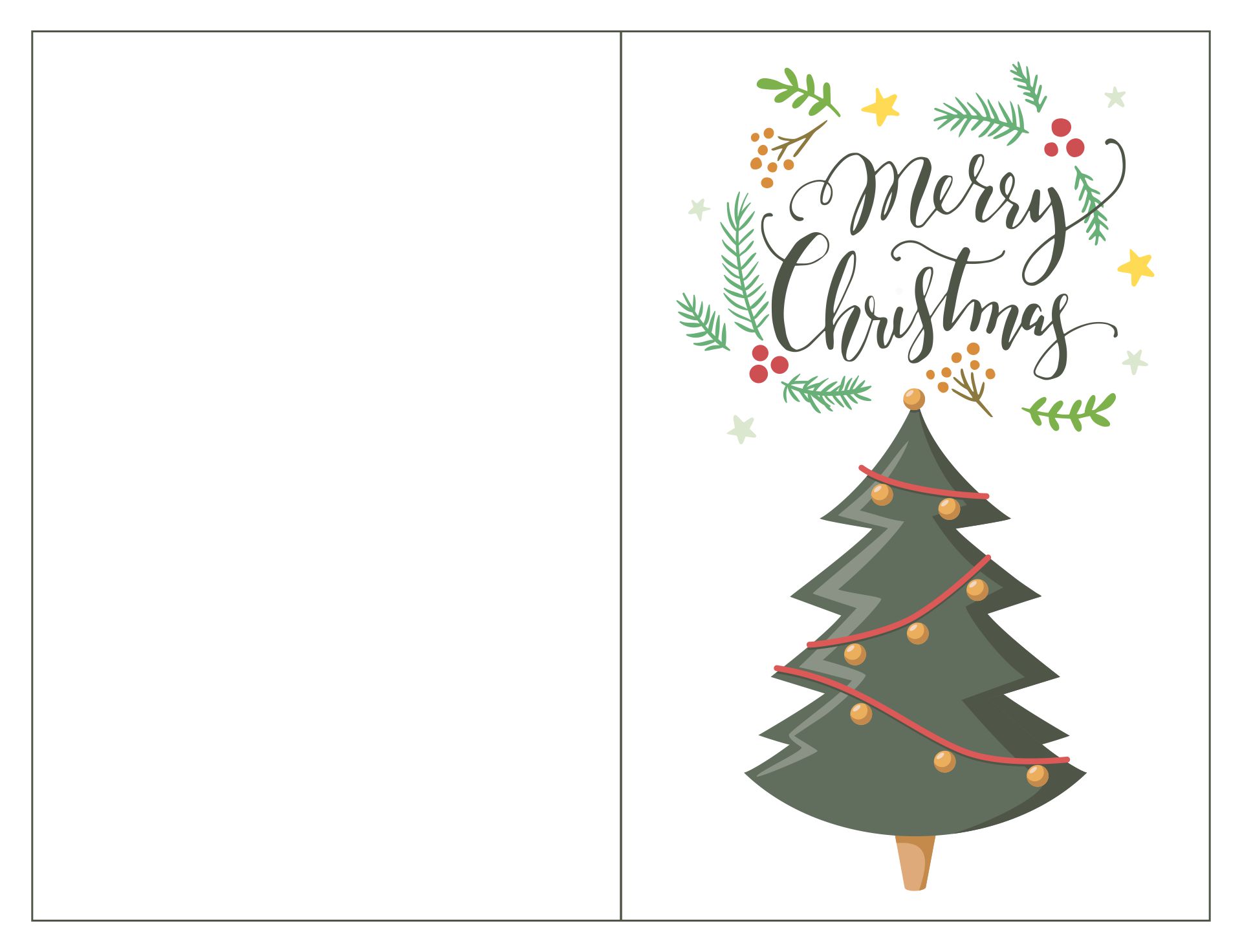 10 Best Merry Christmas Printable Cards PDF For Free At Printablee