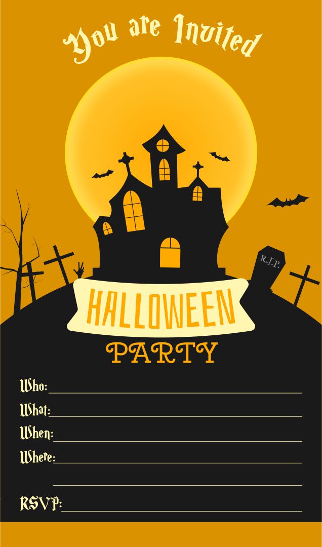 Halloween Party Invitation Printable Free