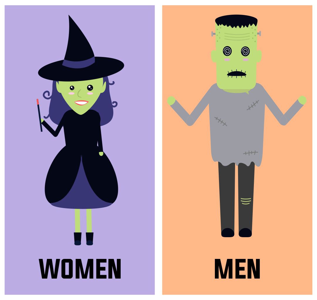 Halloween Bathroom Signs Printable 