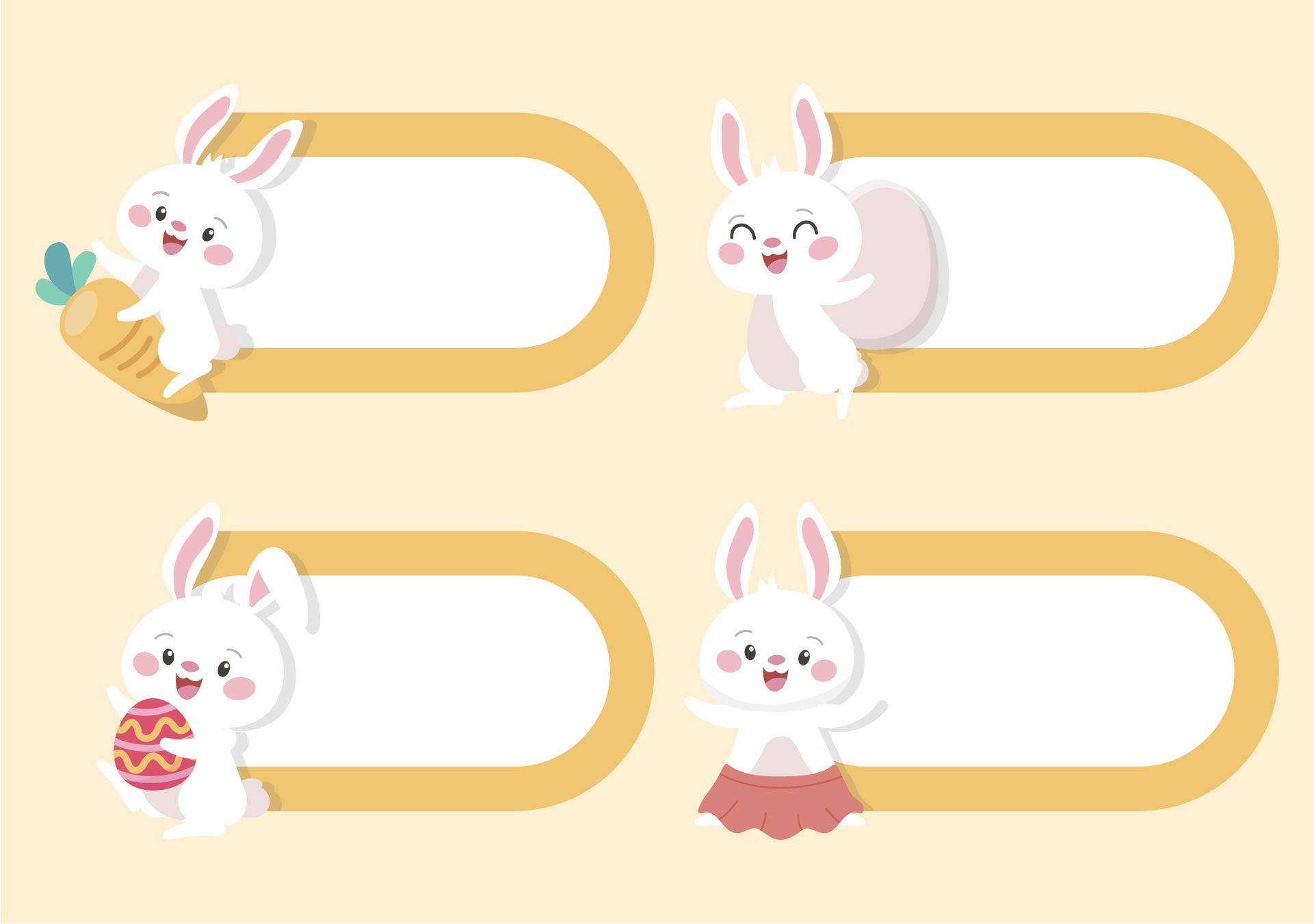 Happy Easter Labels Printable Free