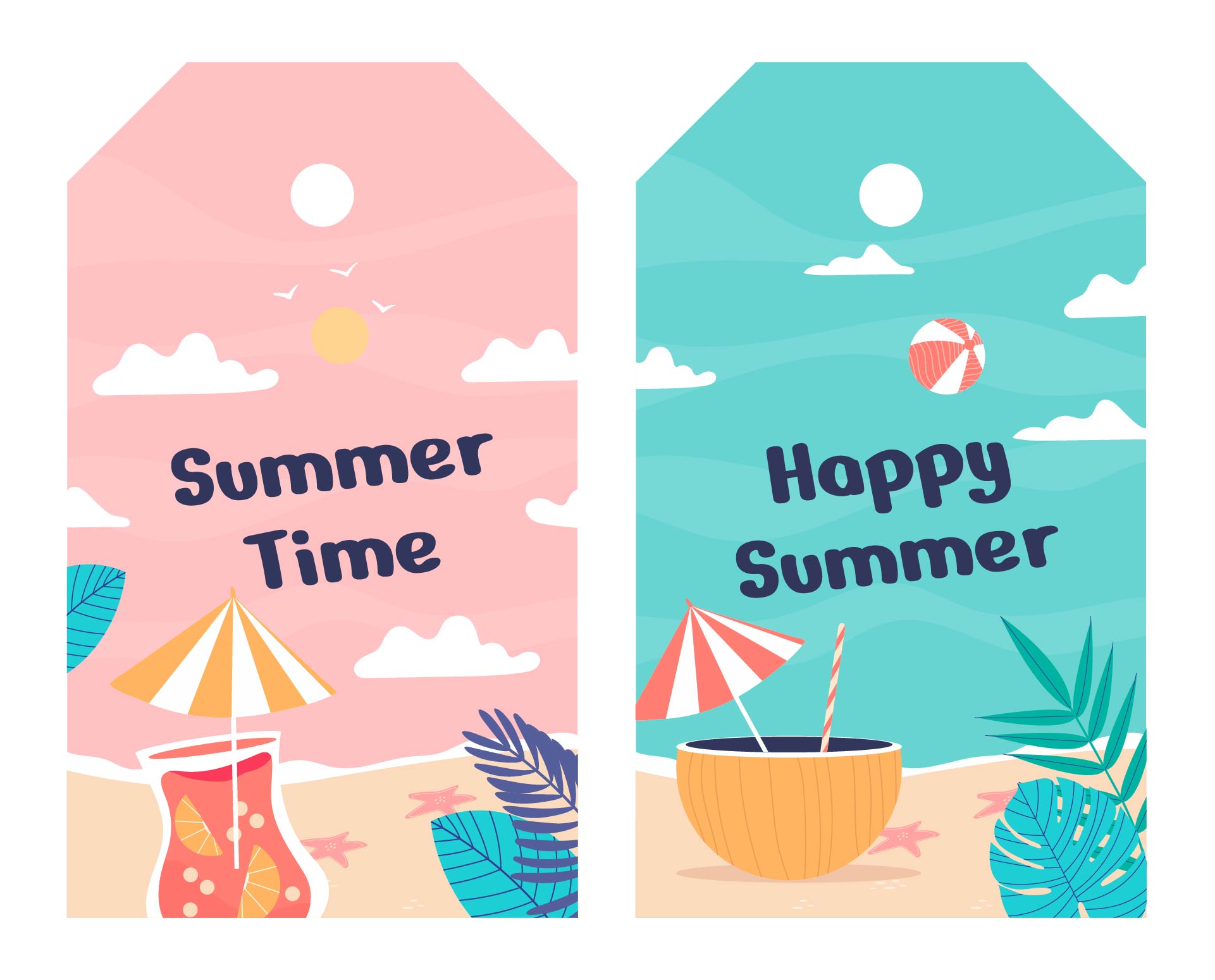 Happy Summer Gift Tag Printable