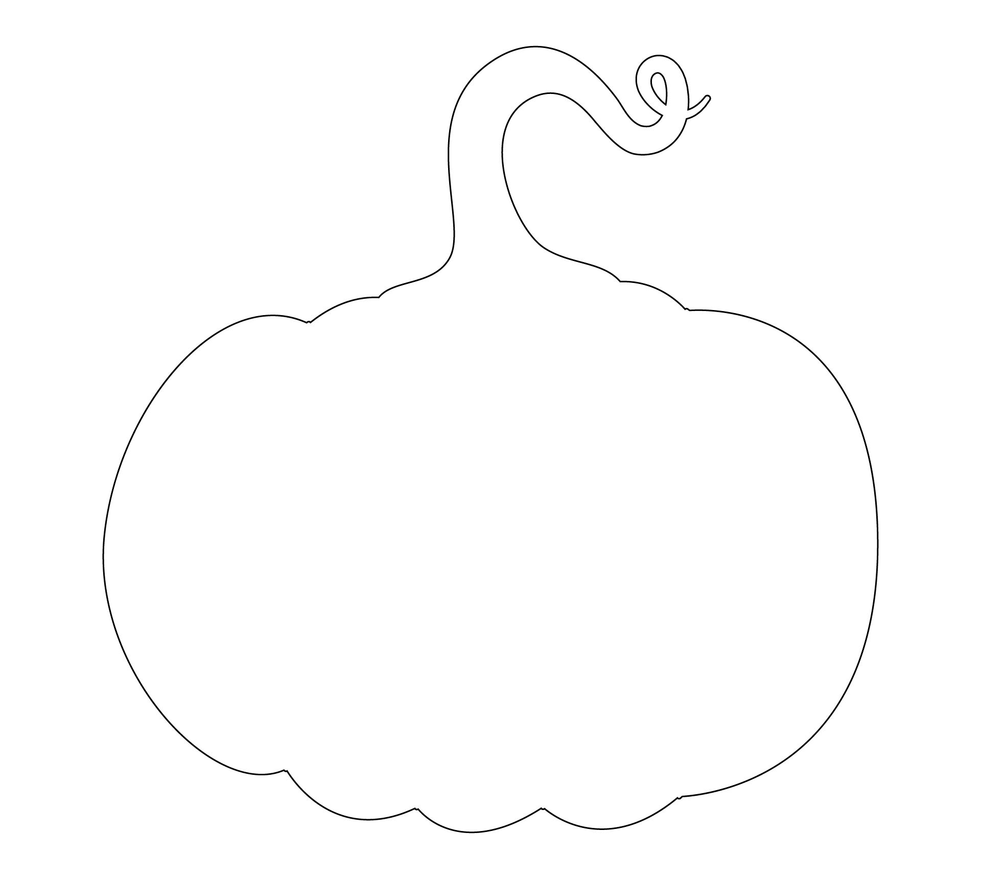 Large Printable Pumpkin Template