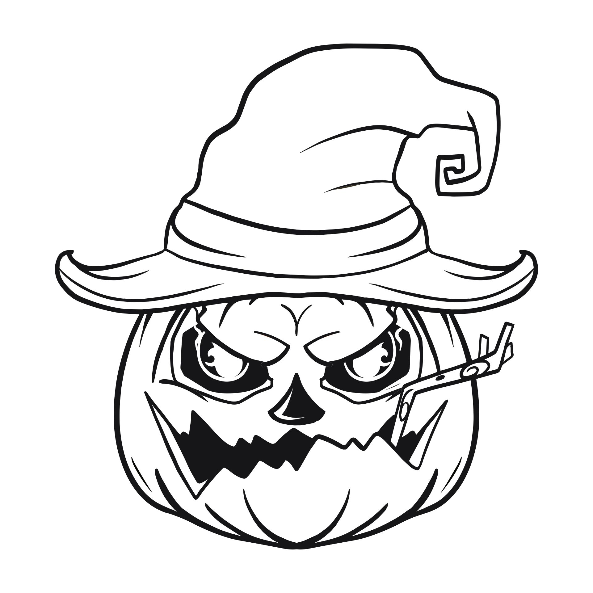 Halloween Coloring Pages Free Printable Scary