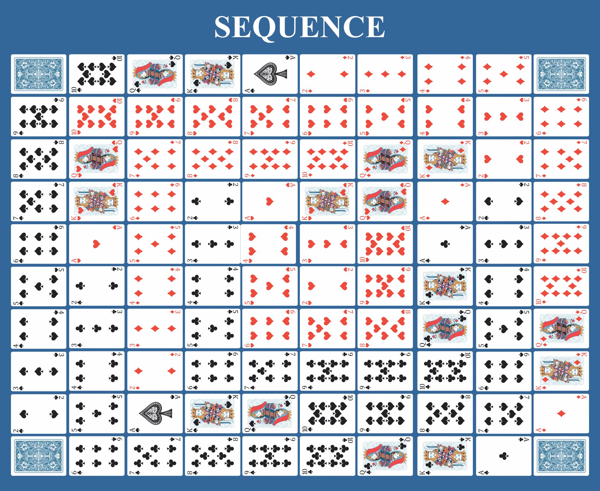 Sequence Board Game Printable