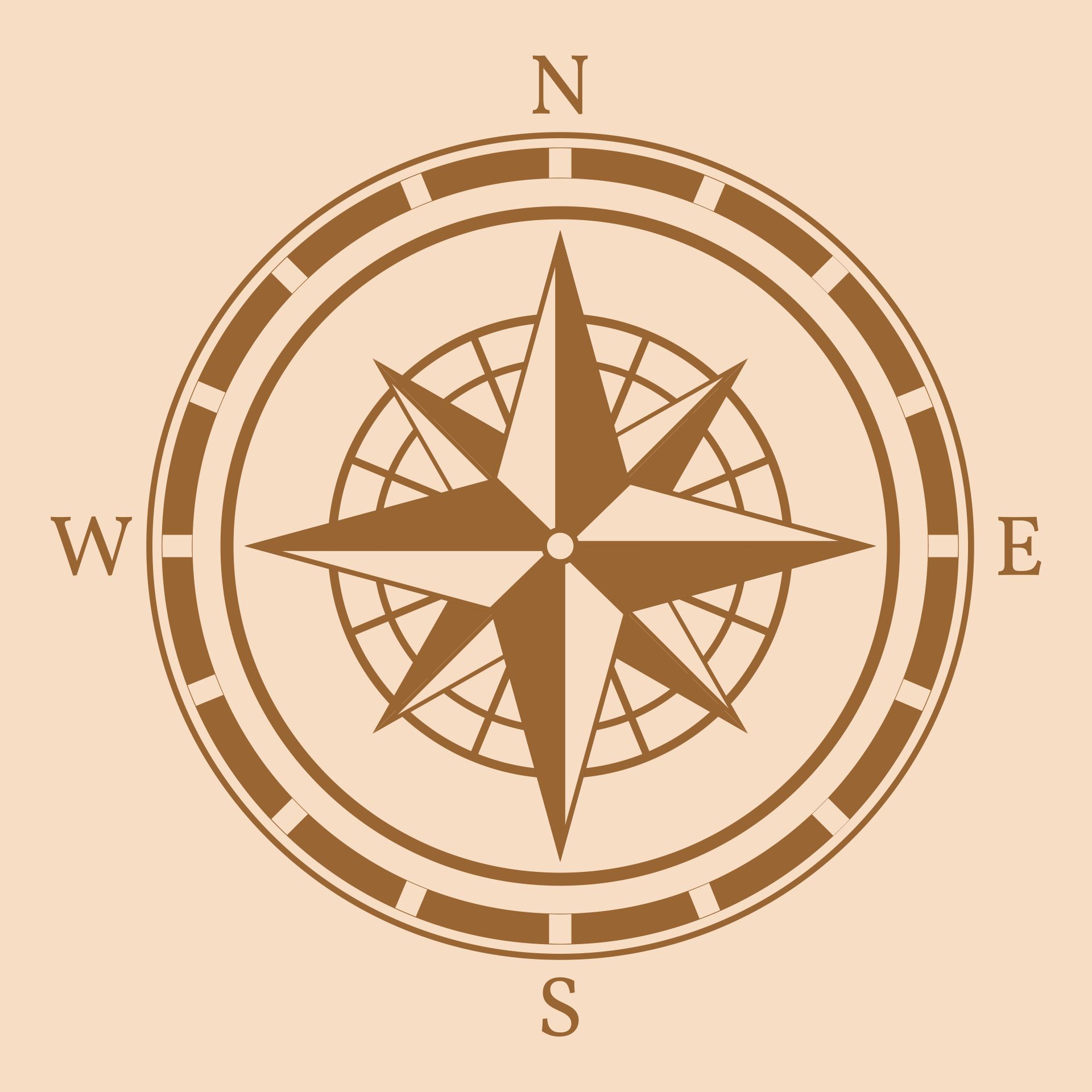 7 Best Free Printable Compass - printablee.com Compass Rose Art.