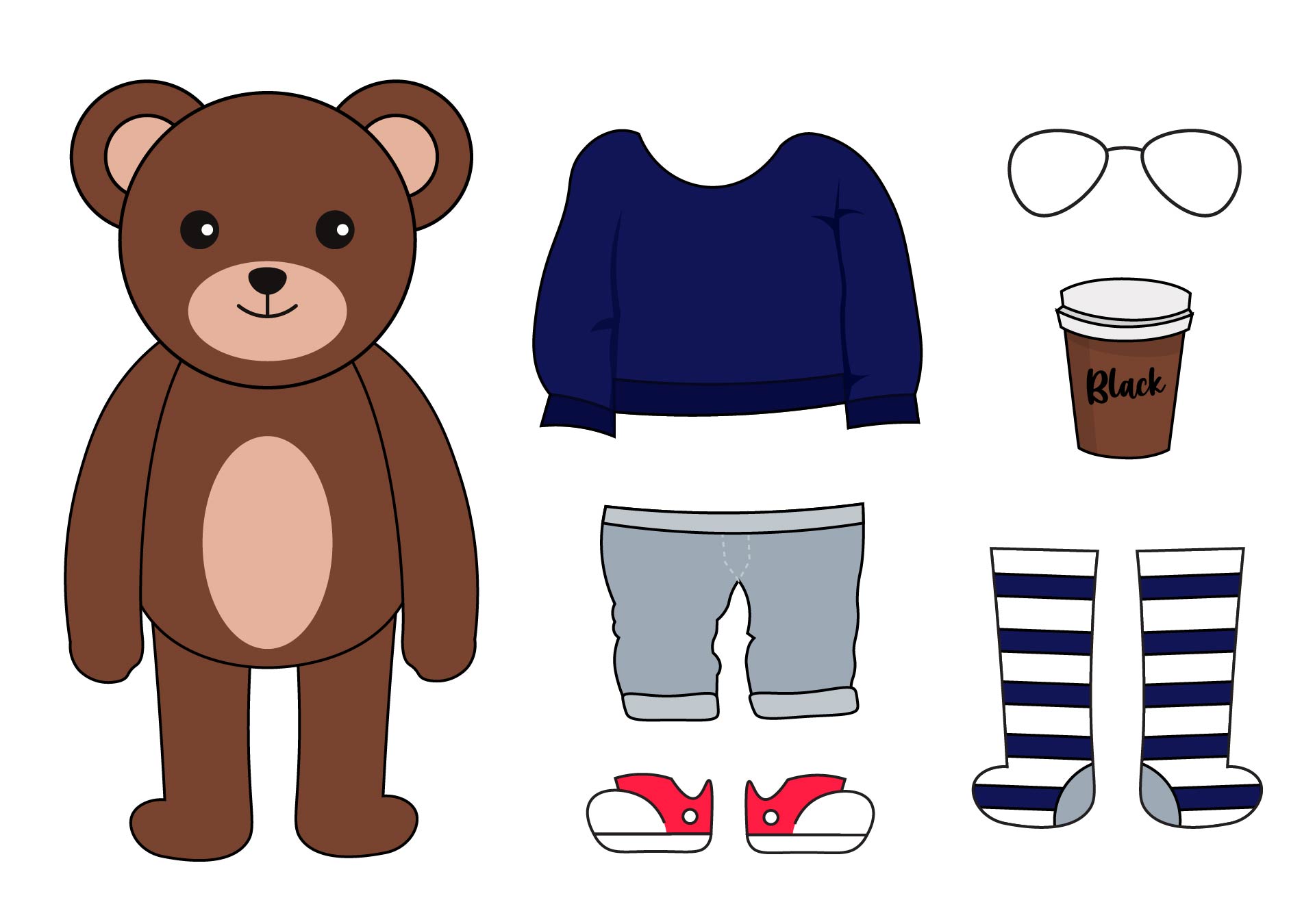 10 Best Printable Weather Bear Clothes PDF For Free At Printablee