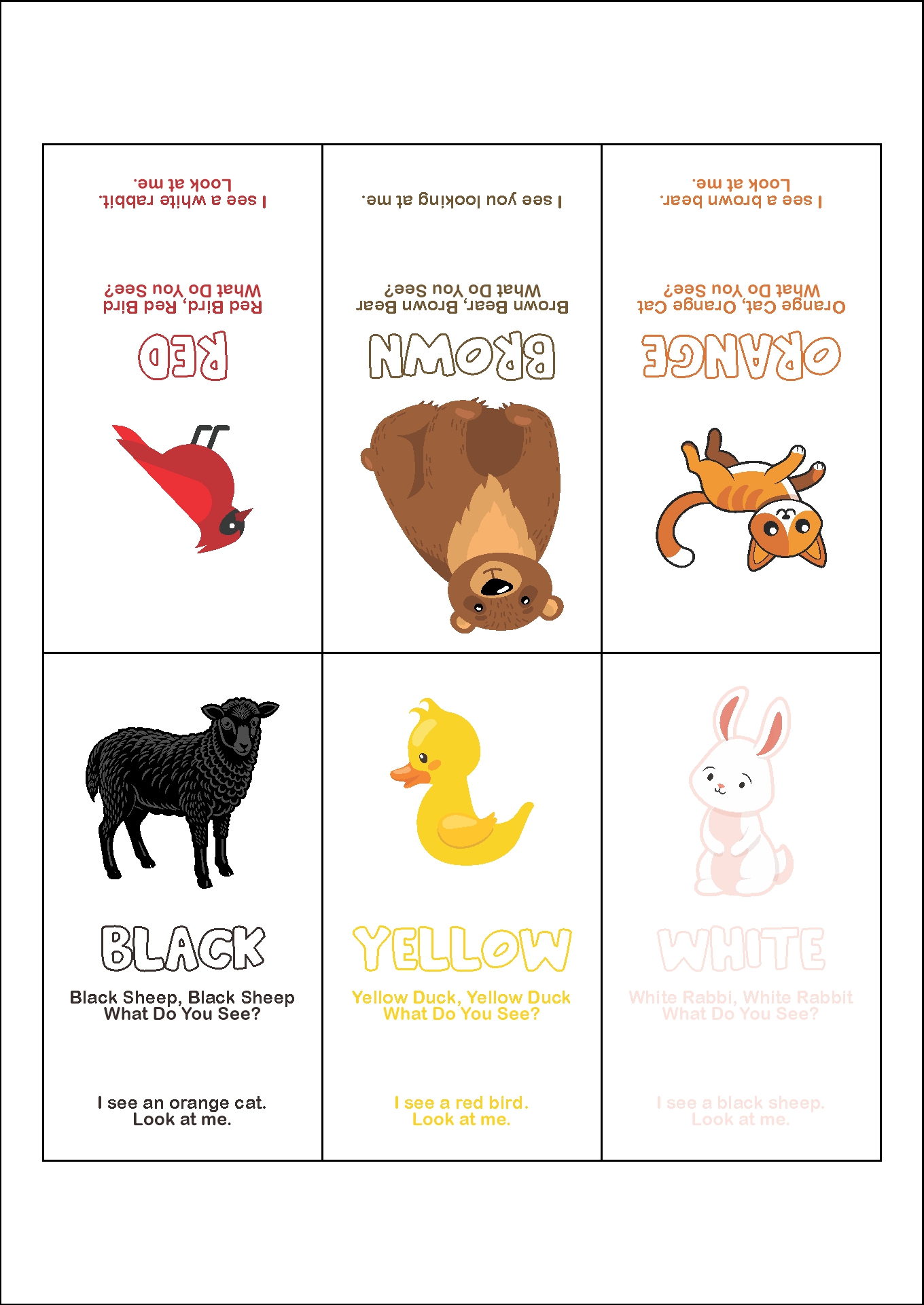 Brown Bear Brown Bear Free Printable Mini Book