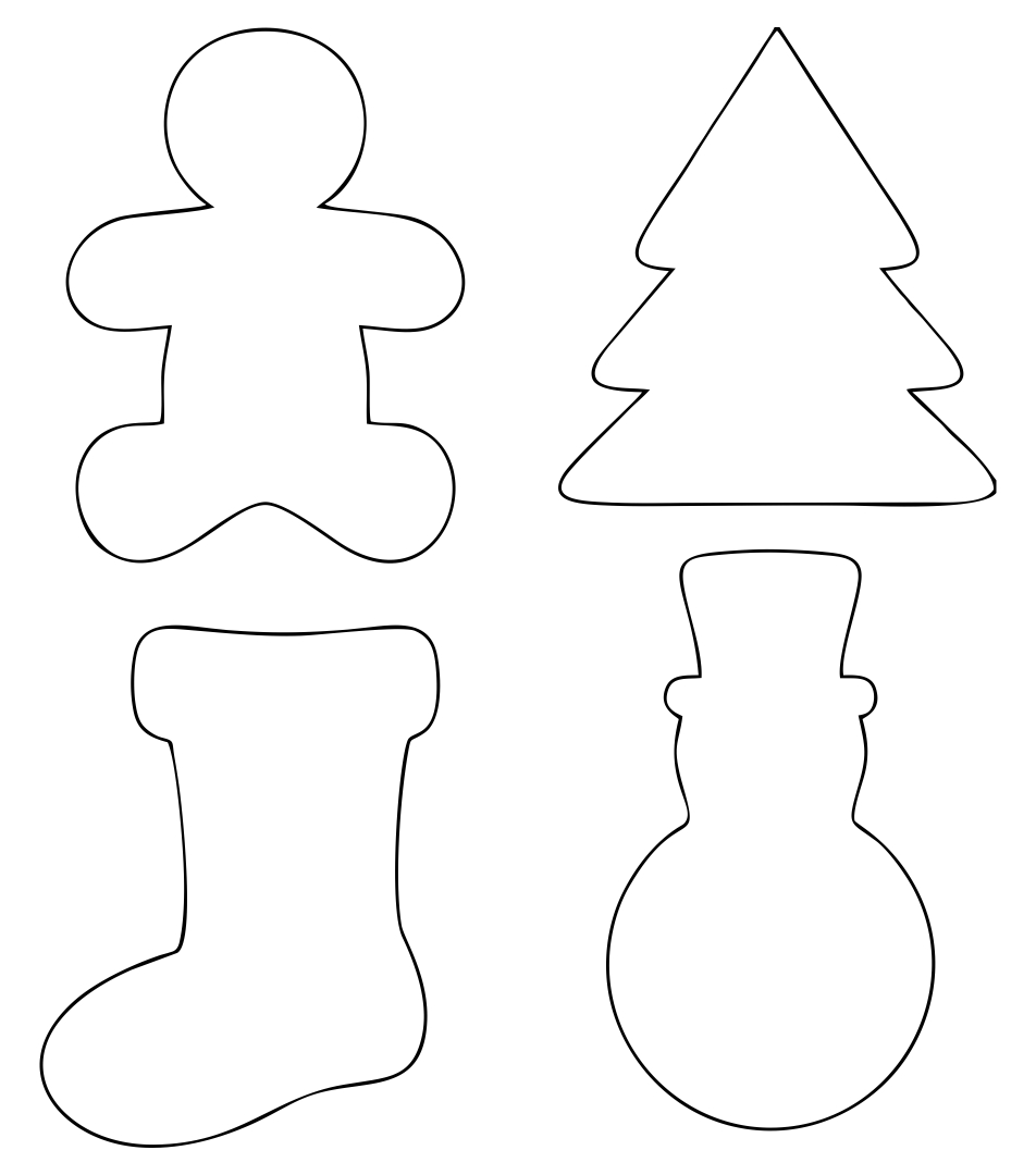 Free Christmas Cookie Printable Cutter Templates