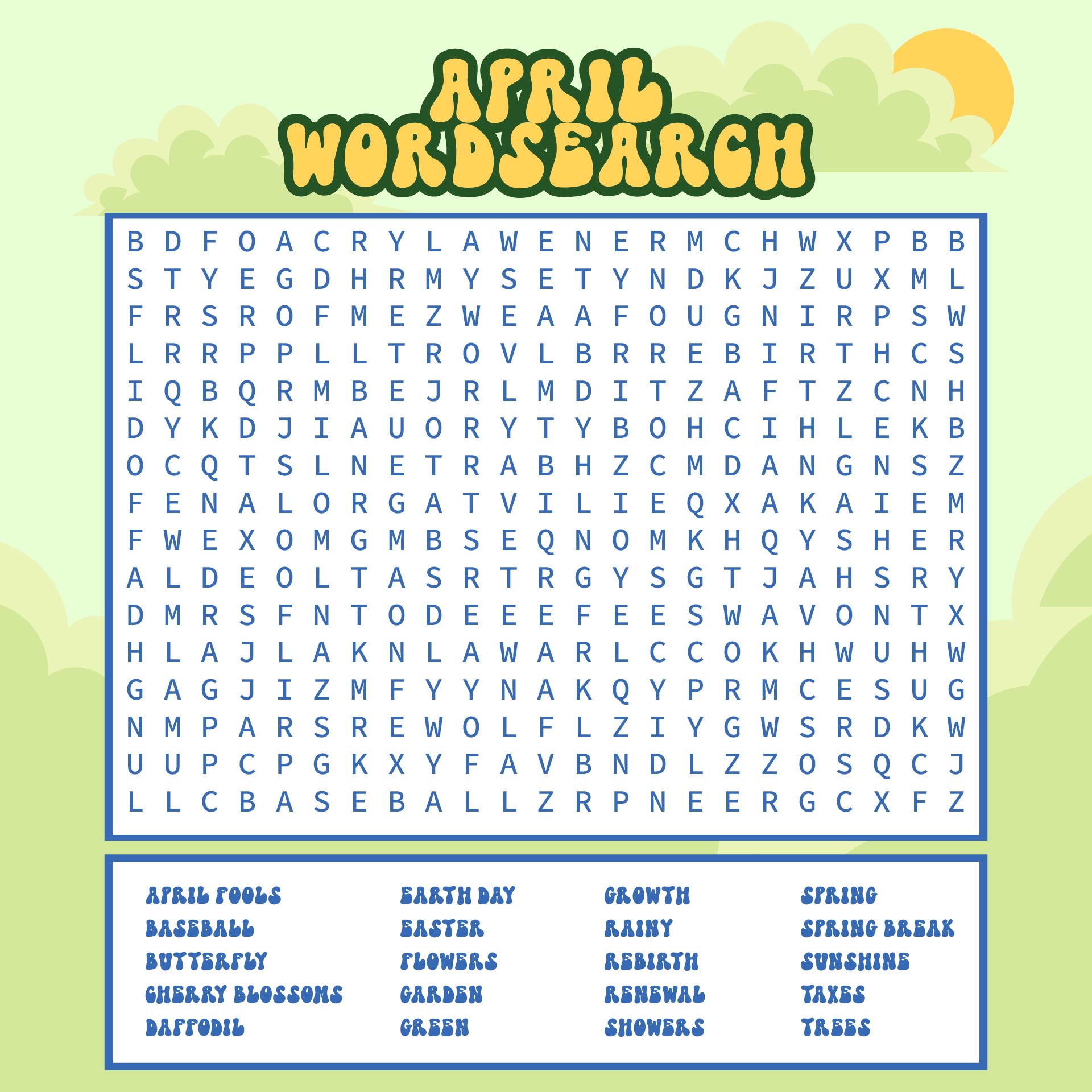 Difficult Adult Word Search Puzzles