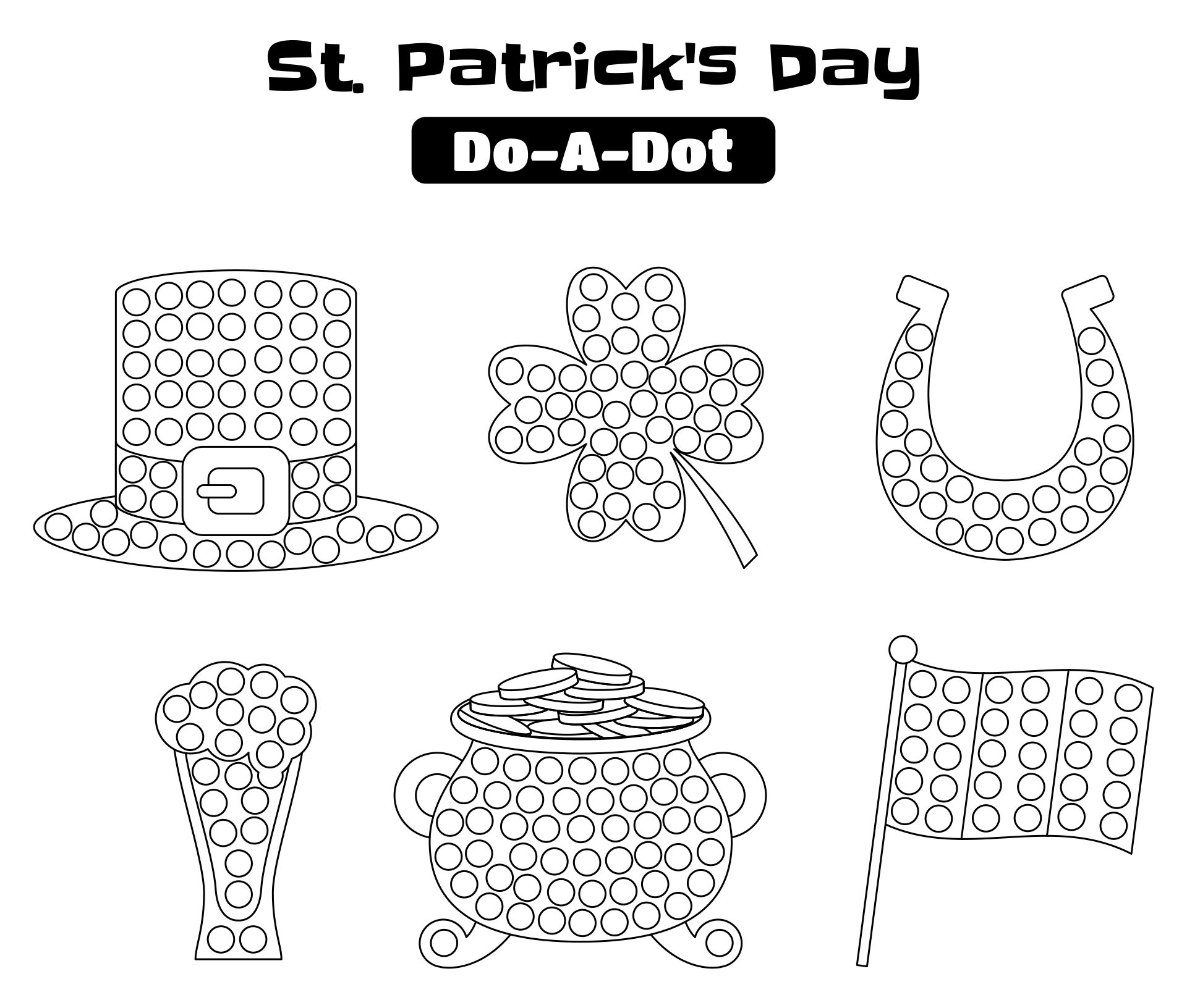 Do a Dot Printables St. Patricks Day