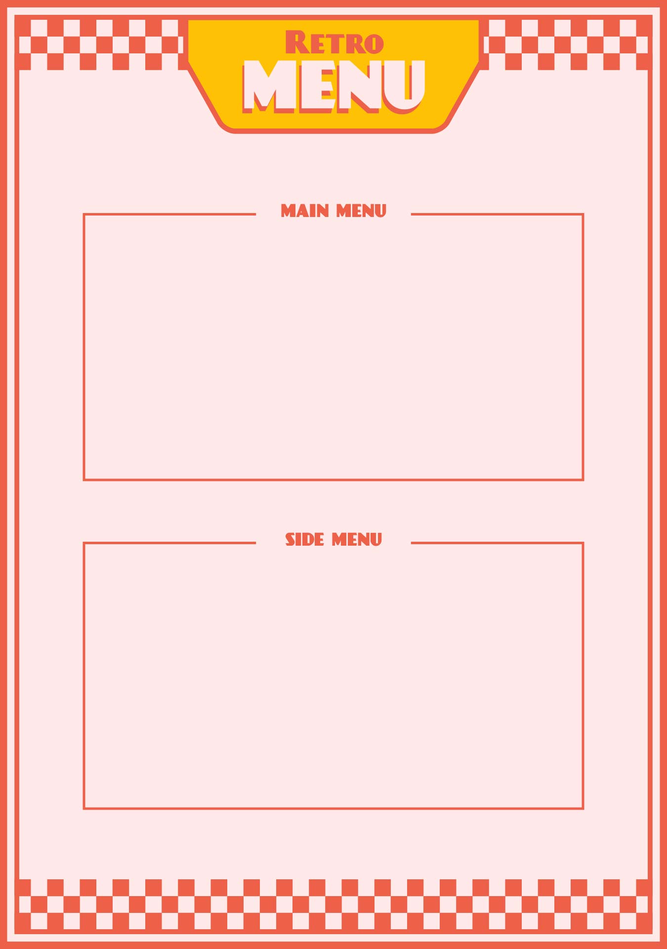 10 Best Printable Blank Restaurant Menus PDF For Free At Printablee