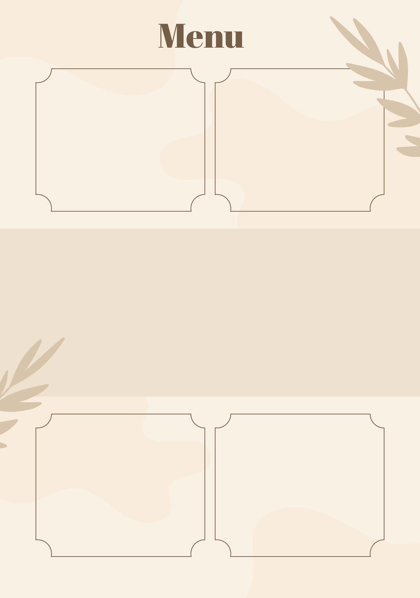 Printable Restaurant Menu Template Free Printable Templates