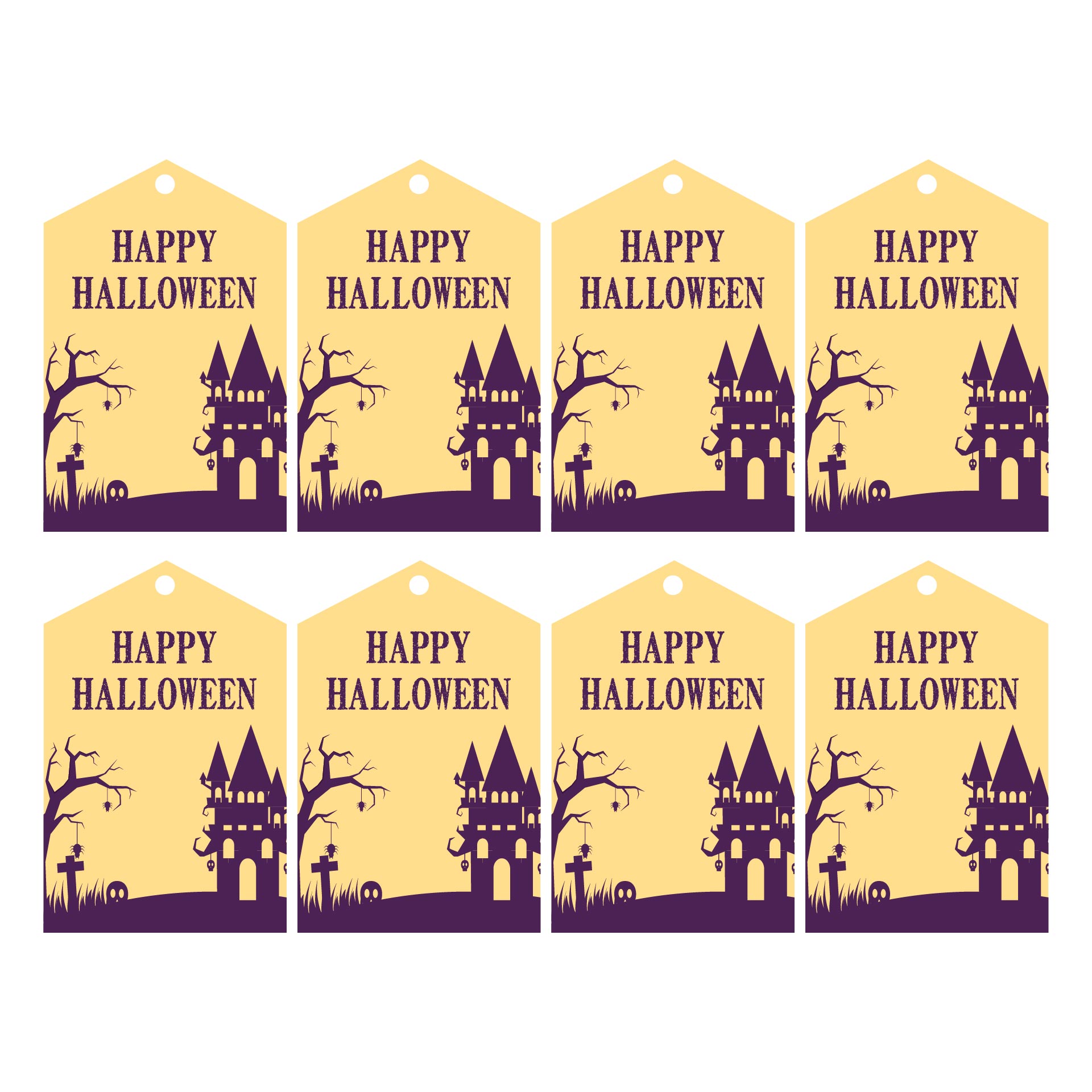 Cute Halloween Gift Tags Printable