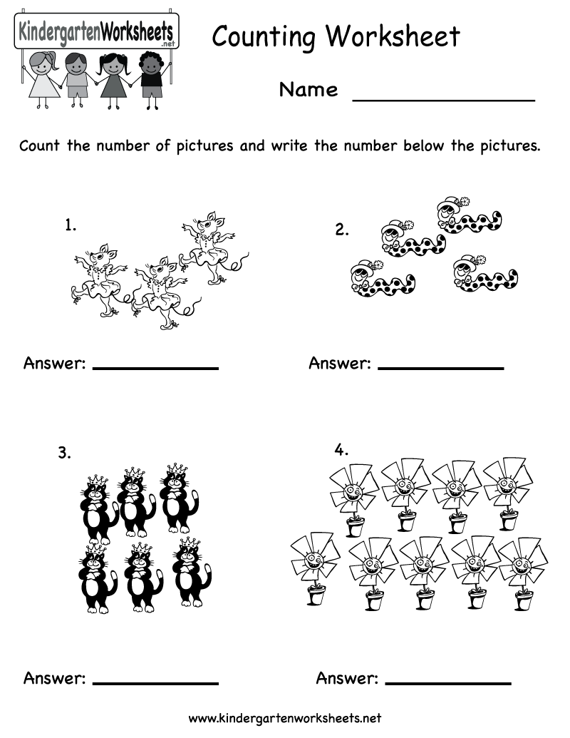 7 best images of printable counting worksheets for kindergarten free printable kindergarten 