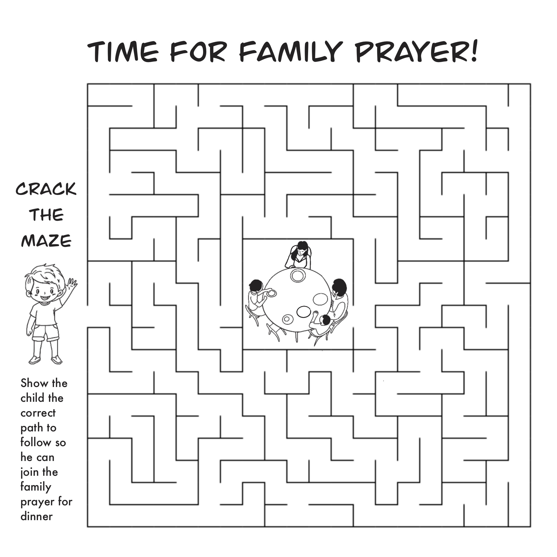 LDS Clip Art Family Prayer