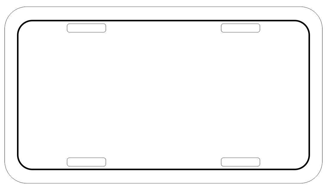 blank printable temporary license plate template