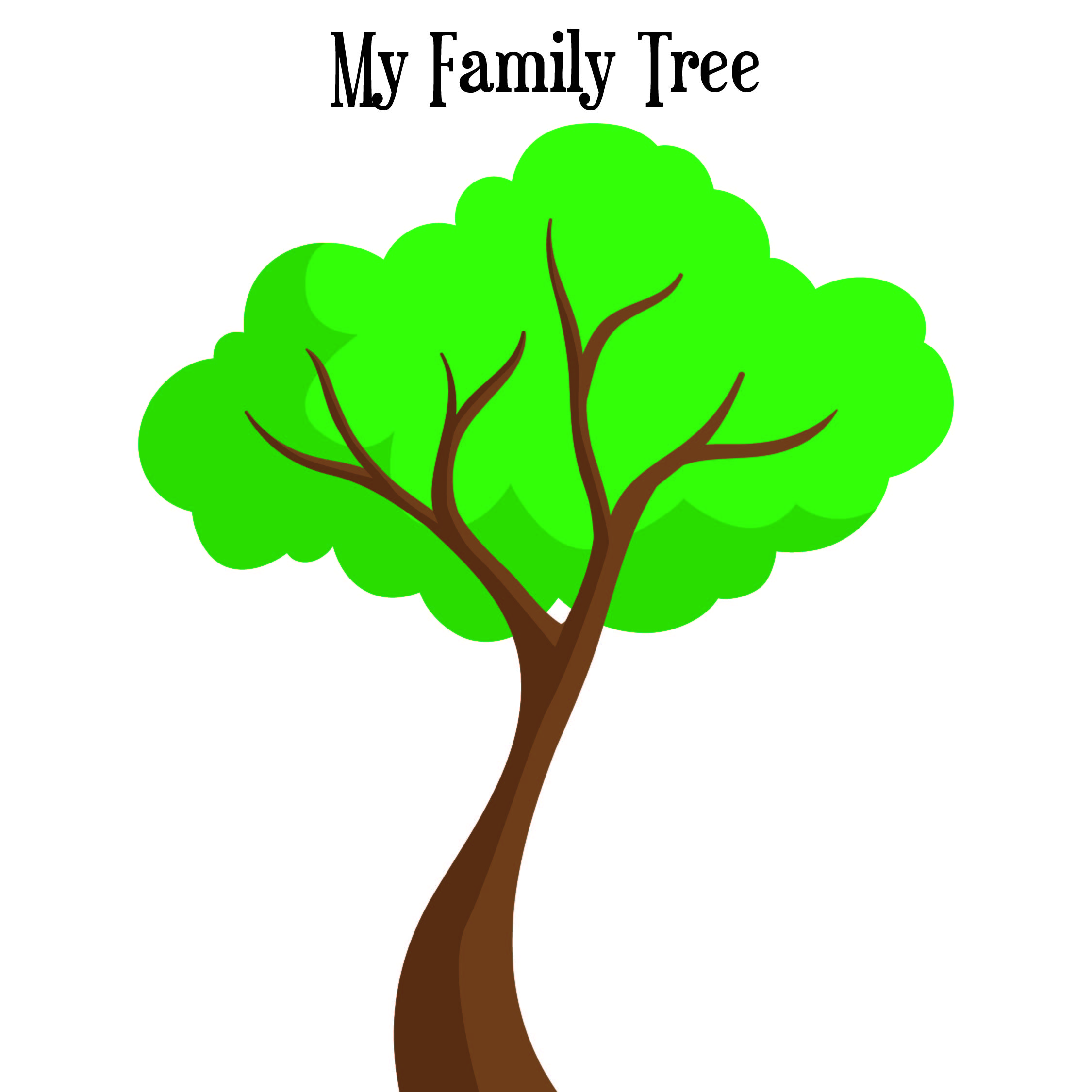 Family Tree Template For Kids Printable Genealogy Charts Family Tree ...