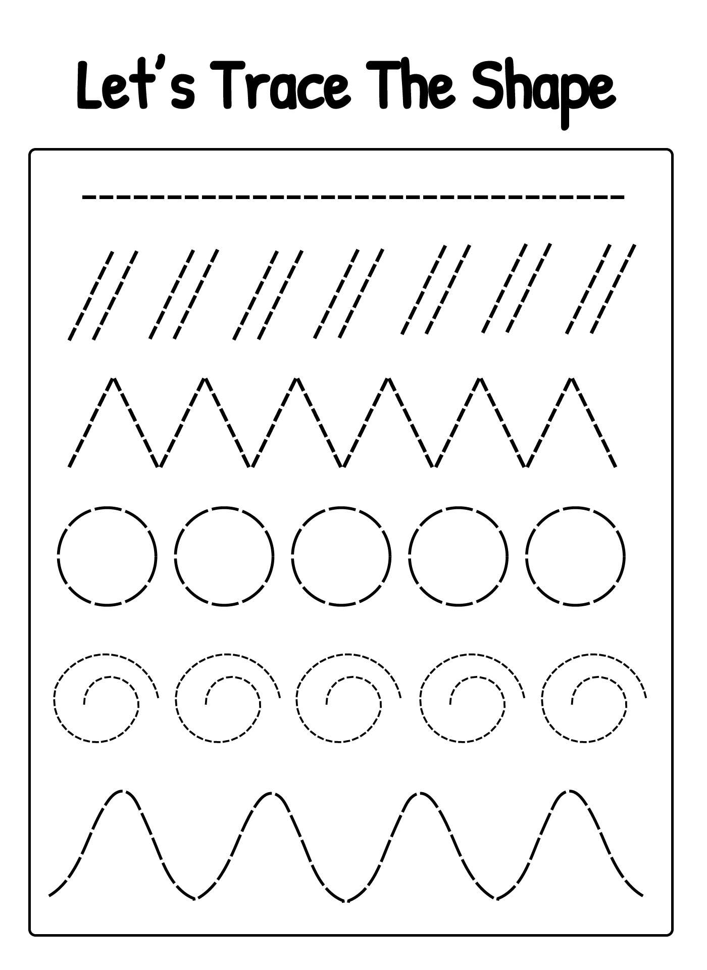 Line Tracing Sheets