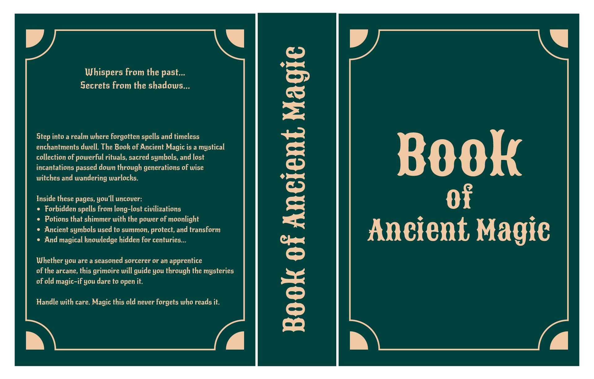 Free Printable Spell Book Cover Printable World Holiday