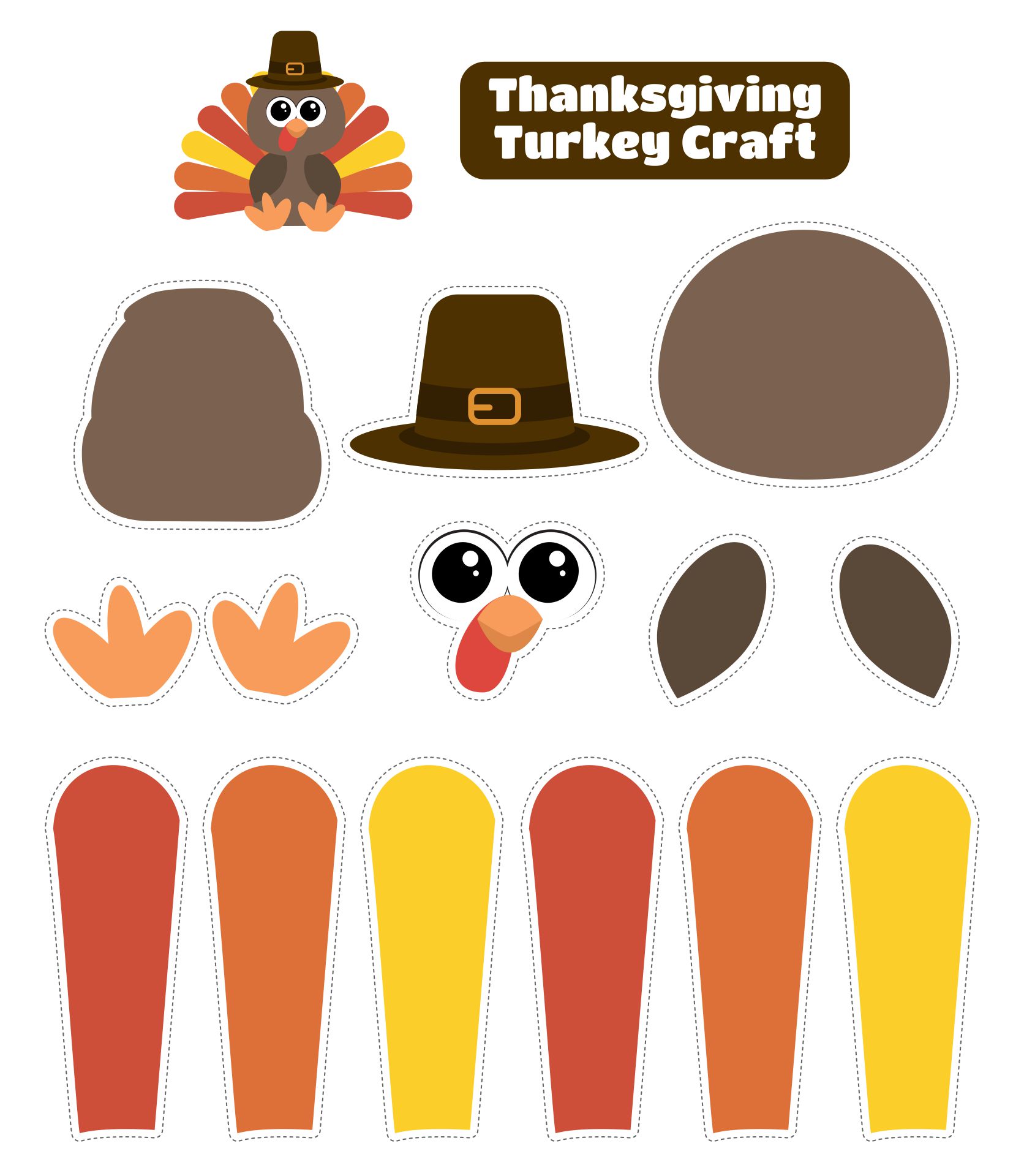 Toddler Thanksgiving Craft Turkey