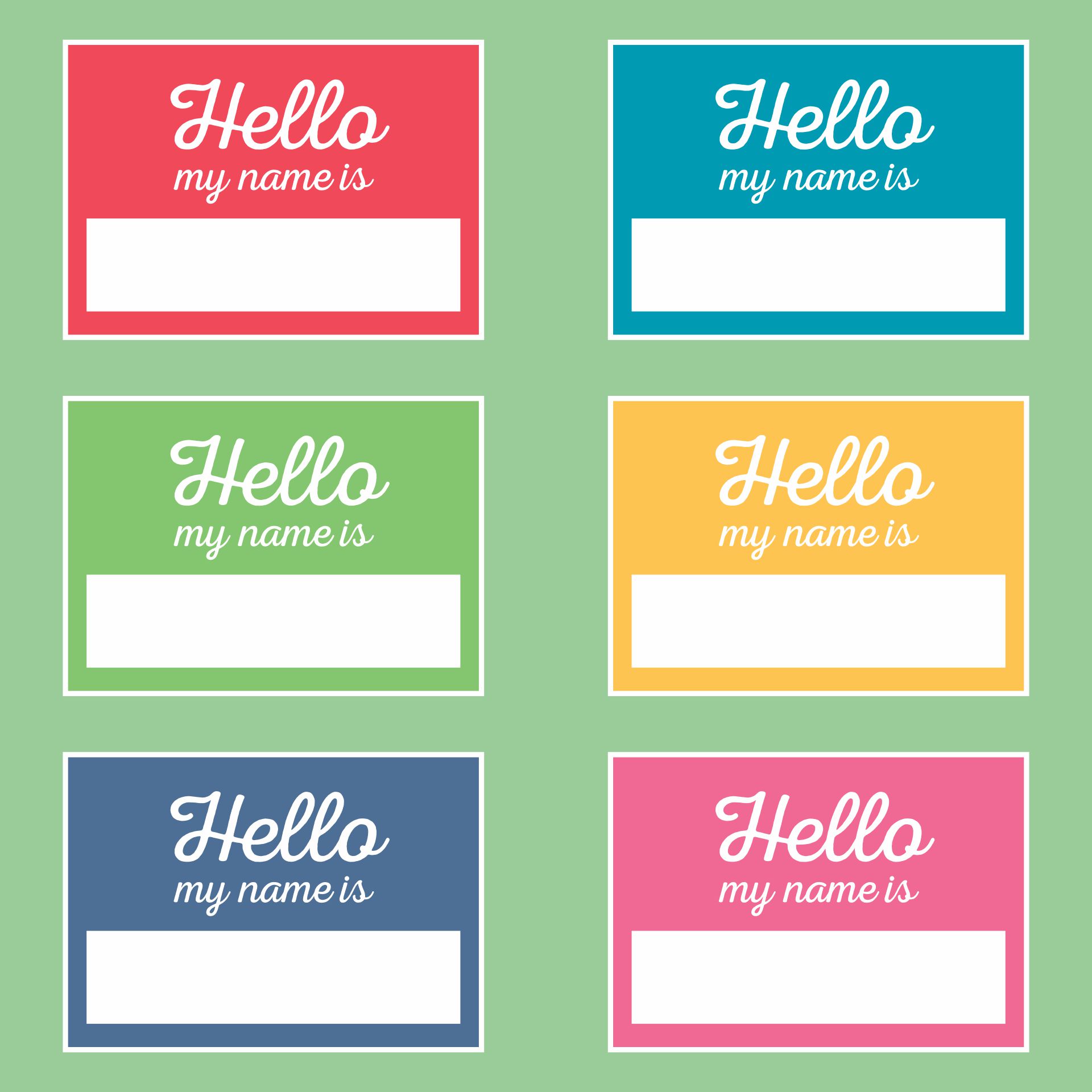 10 Best Name Label Template Printable Printablee Com