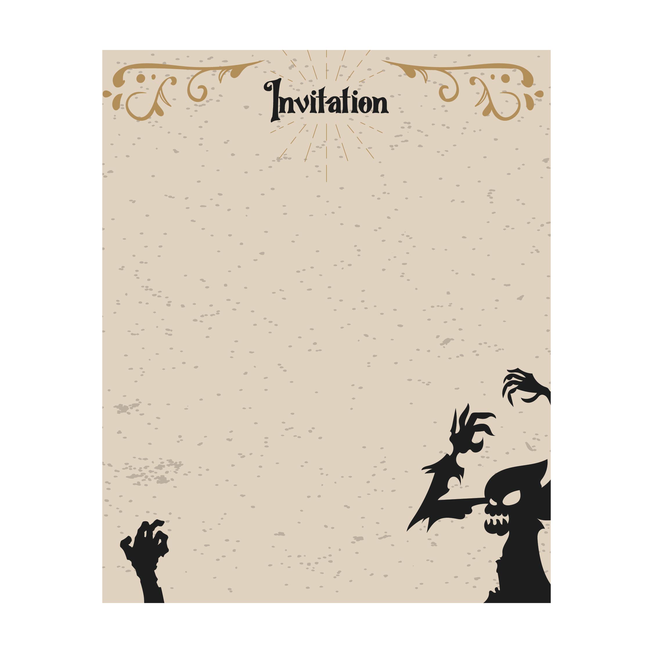 blank-halloween-invitation-templates