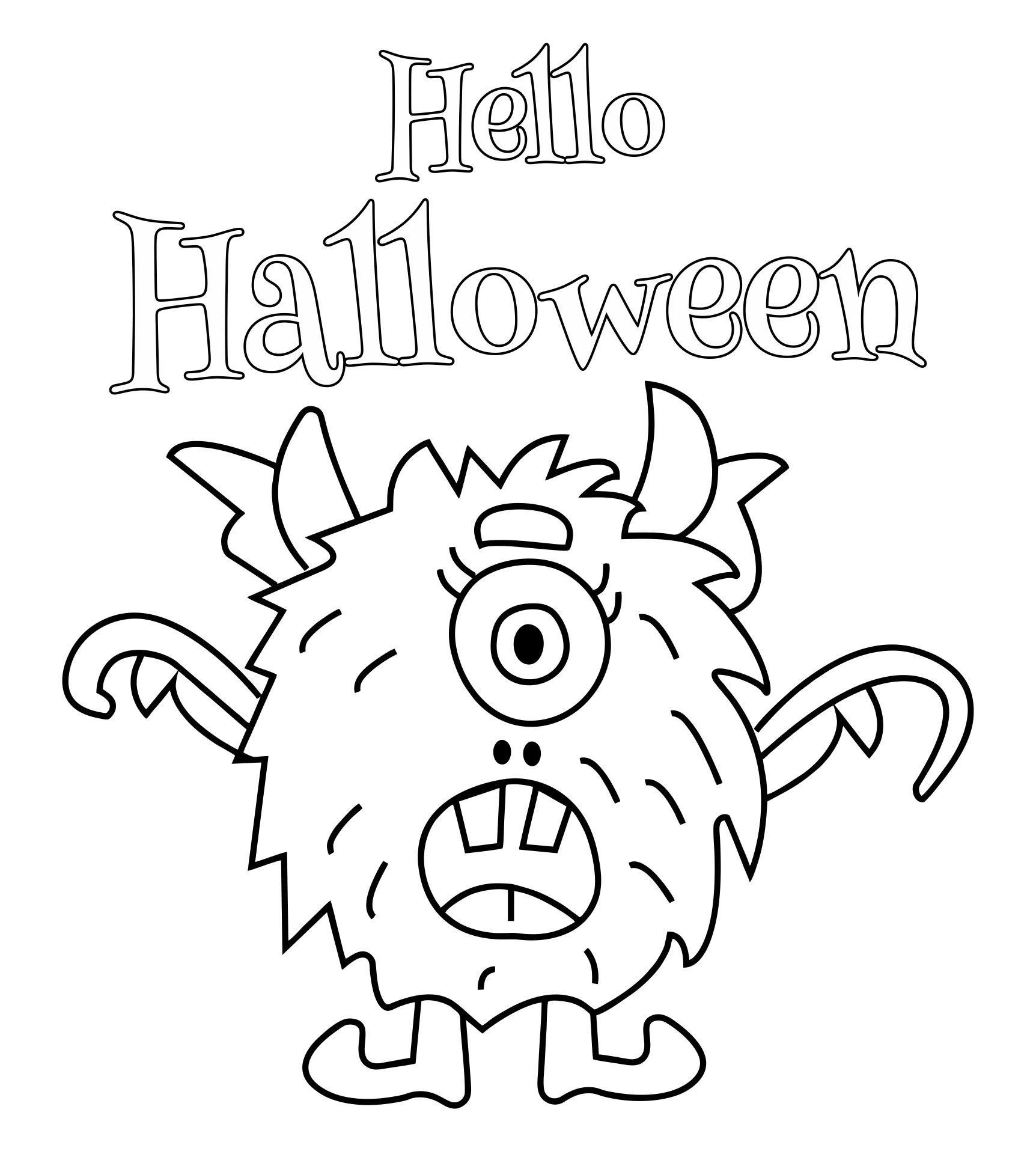 15 Best Free Printable Halloween Coloring - printablee.com