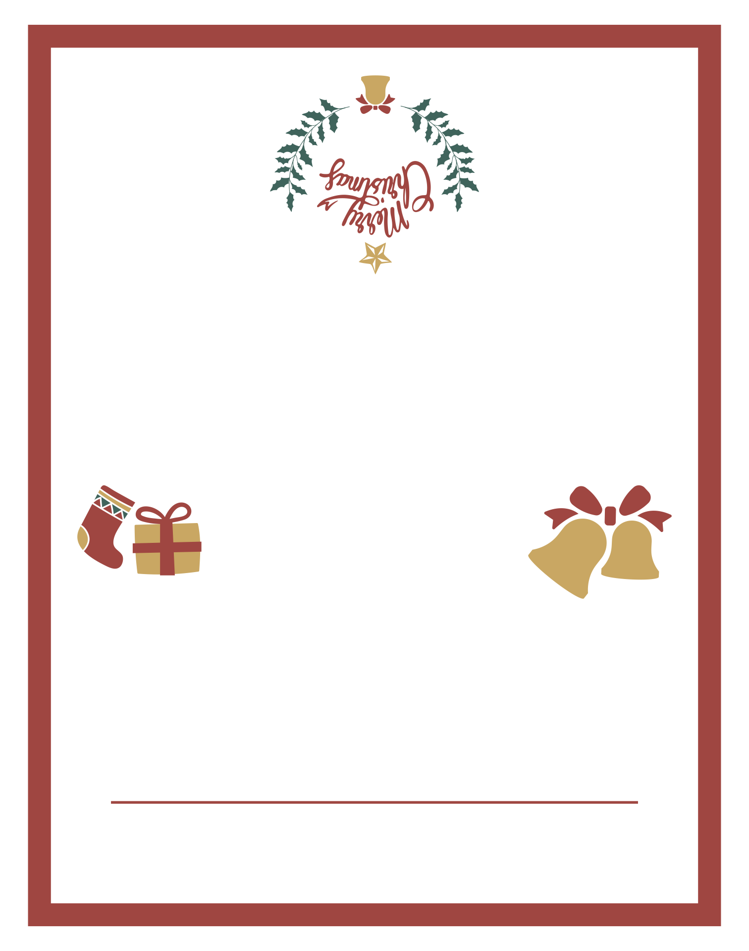 21 Best Free Printable Christmas Place Cards Template - printablee.com With Christmas Table Place Cards Template
