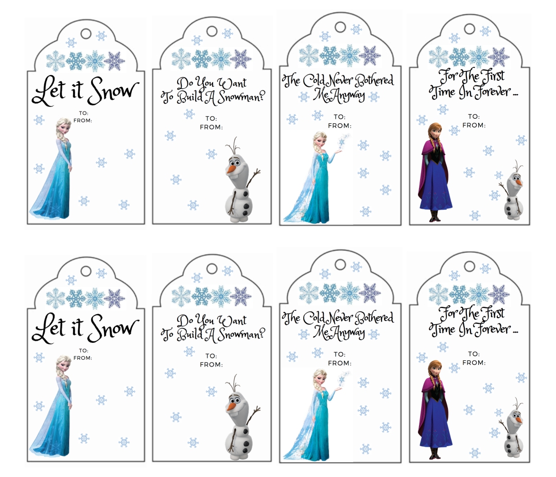 8 Best Free Printable Christmas Gift Tags Disney Frozen For Free At 