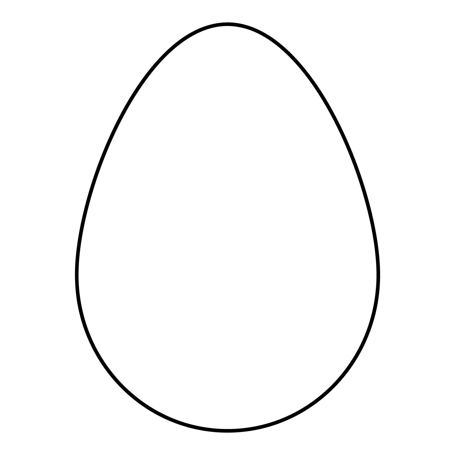 Printable Large Easter Egg Shape