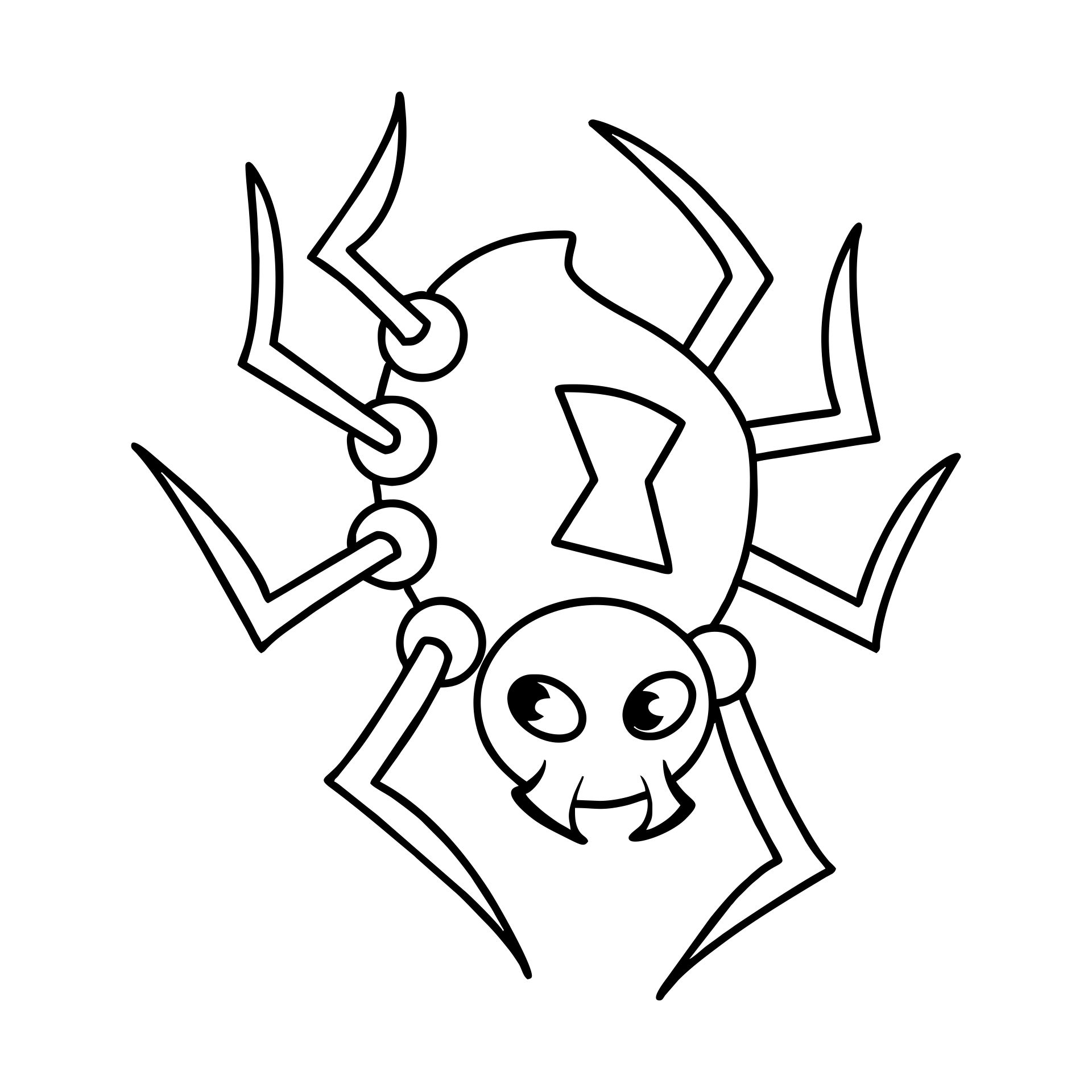 Printable Spider Coloring Pages
