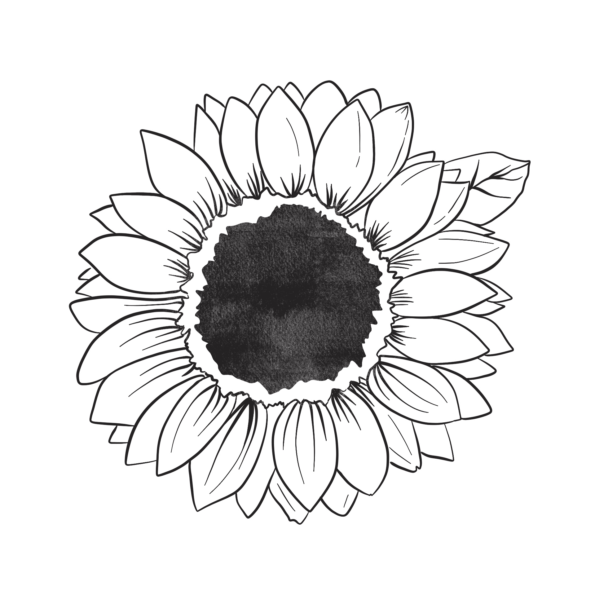Printable Sunflower Stencils