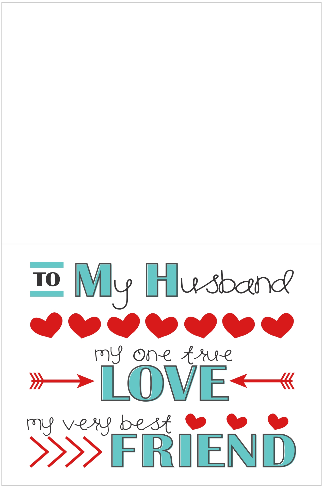 Printable Valentines Card For Husband Free