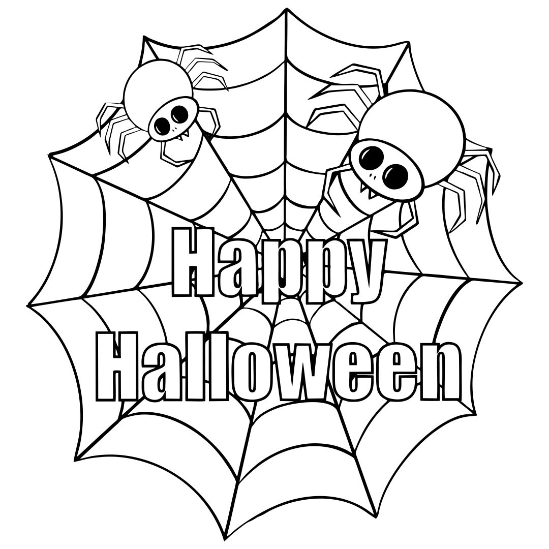  Printable Halloween Spider Coloring Pages