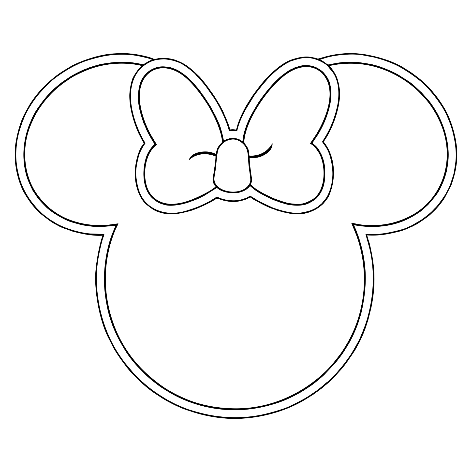 Printable Minnie Mouse Outline Printable Word Searches