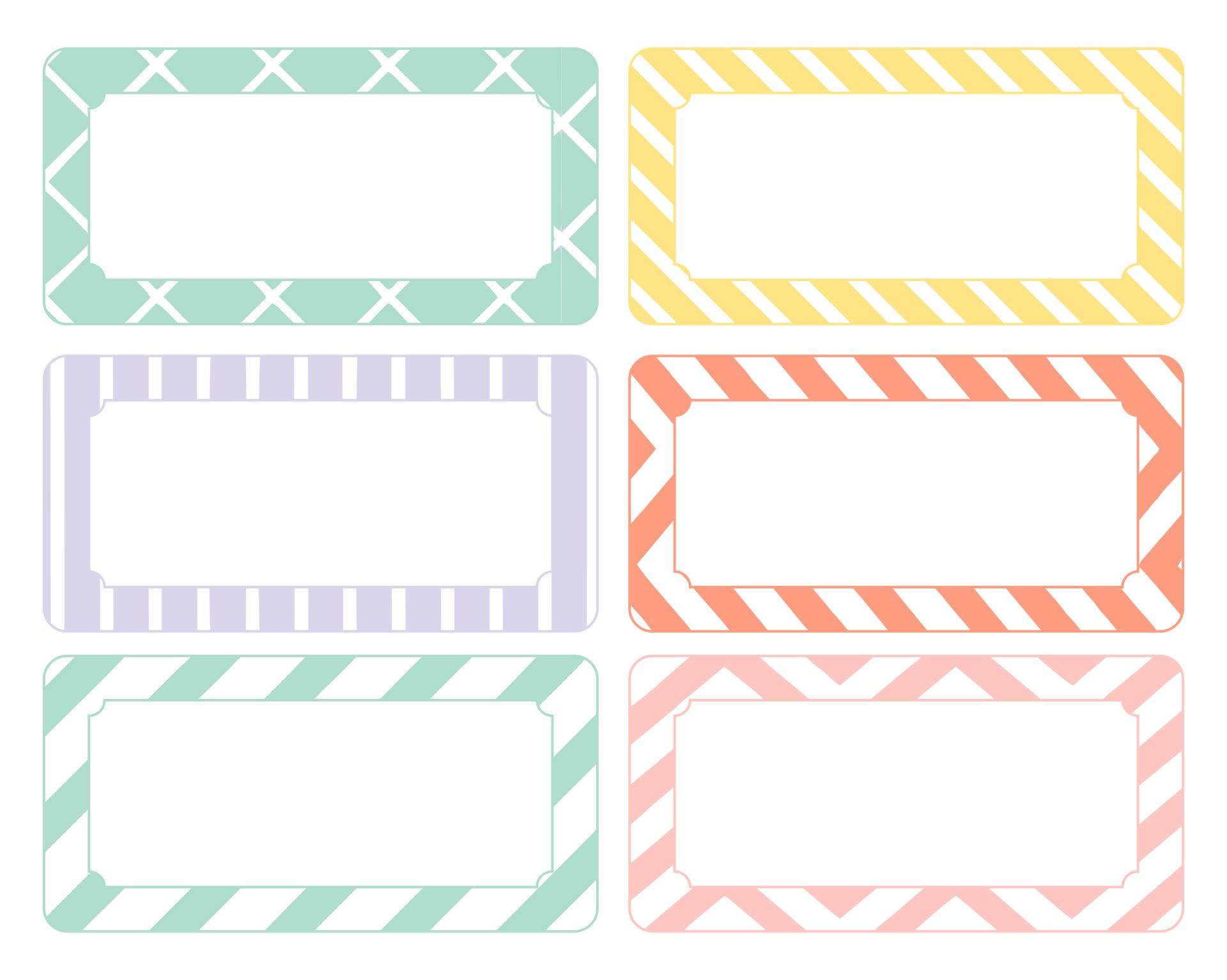 Free Printable Name Tag Template
