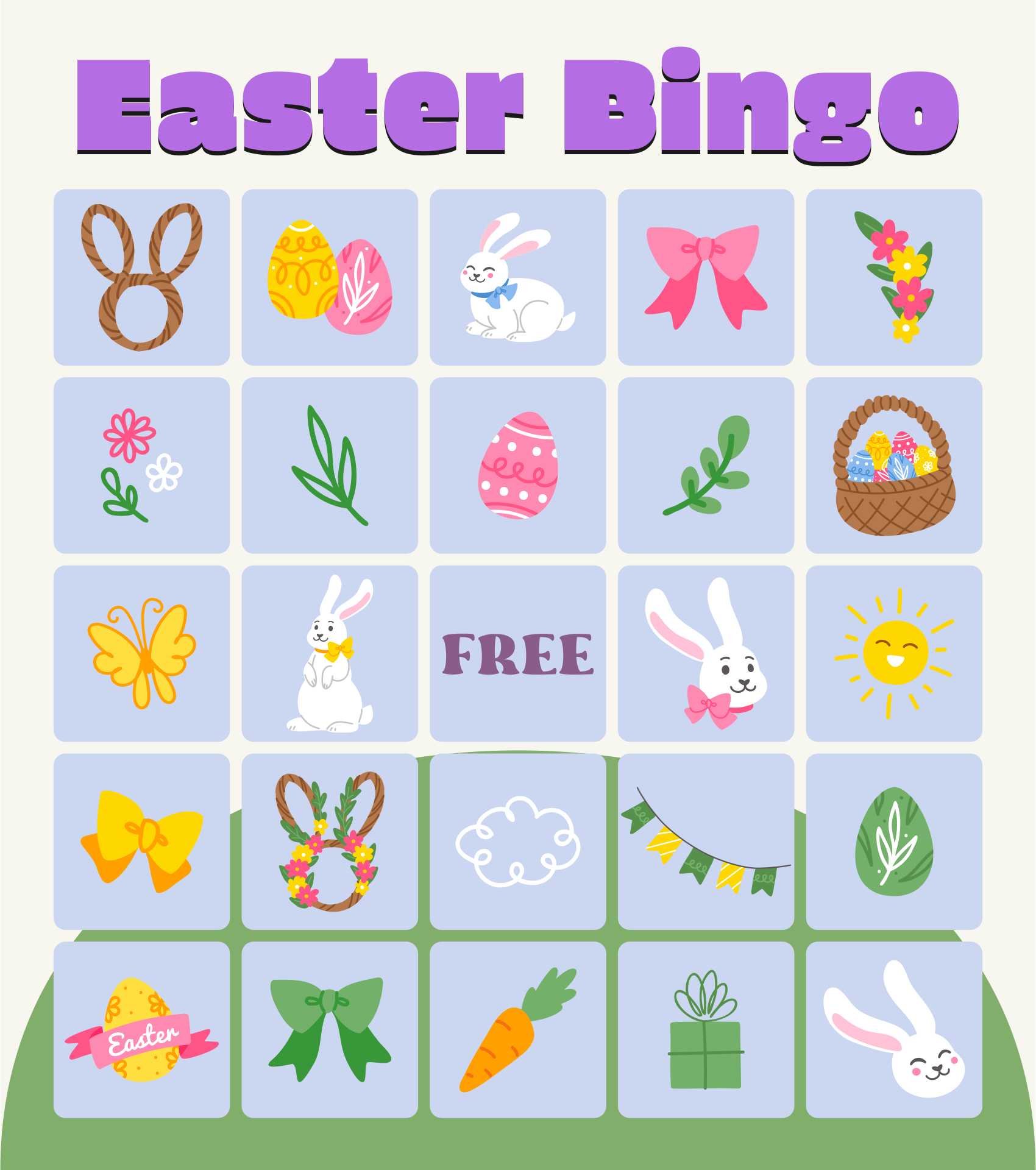 Religious Easter Bingo Printables