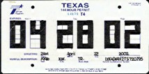 Texas Dealer Temporary License Plate