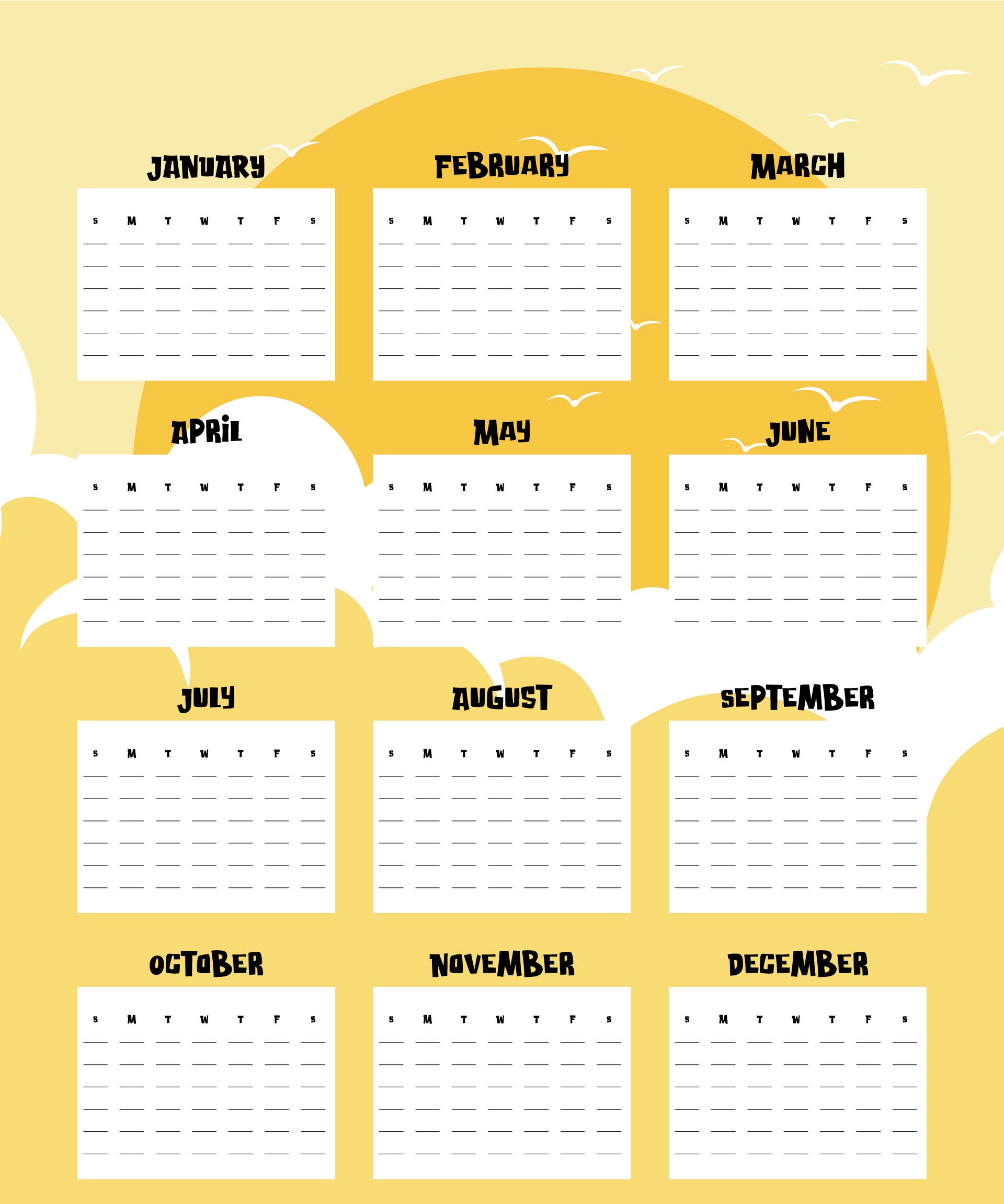 2016 Calendar Printable
