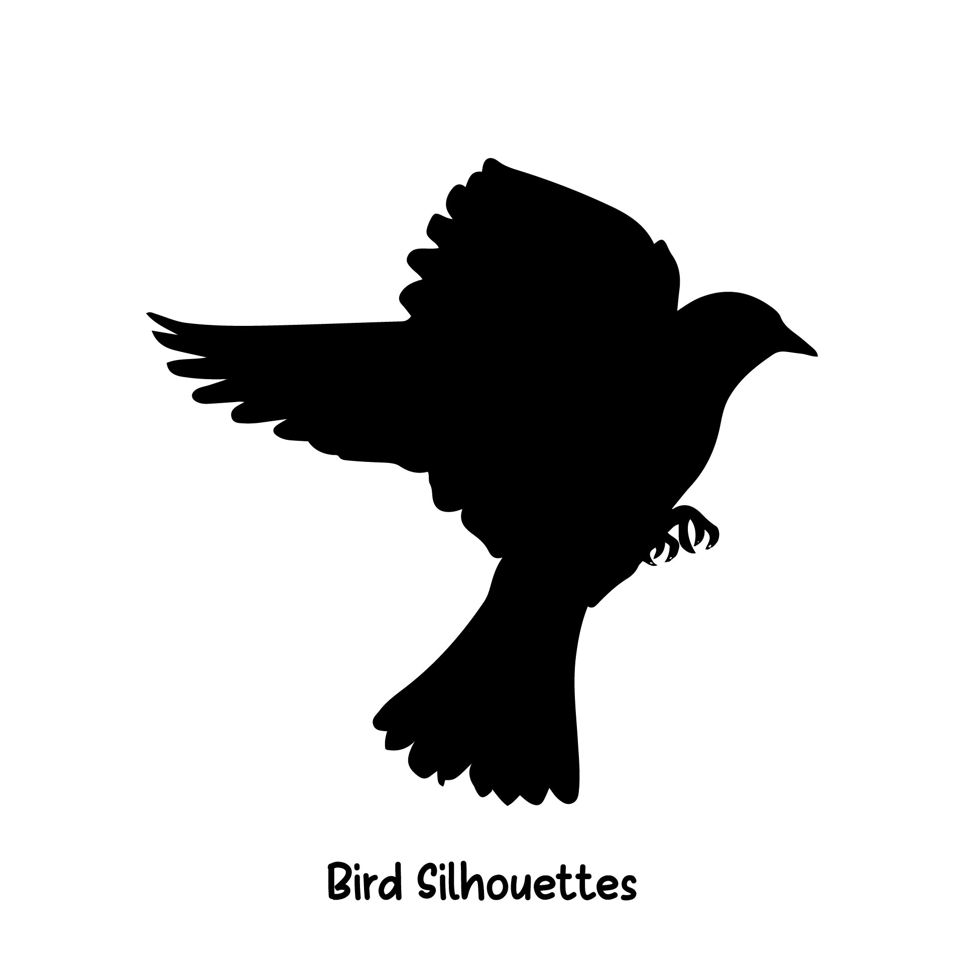 Bird Silhouettes Stencils Printable Free