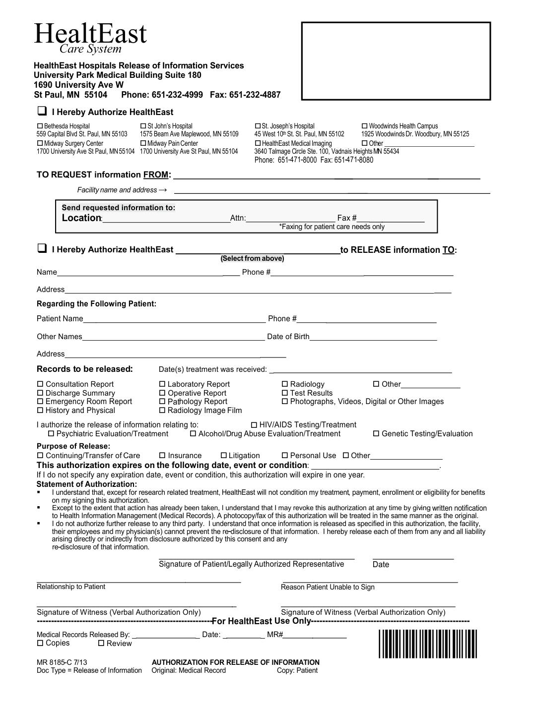  Printable Hospital Discharge Forms